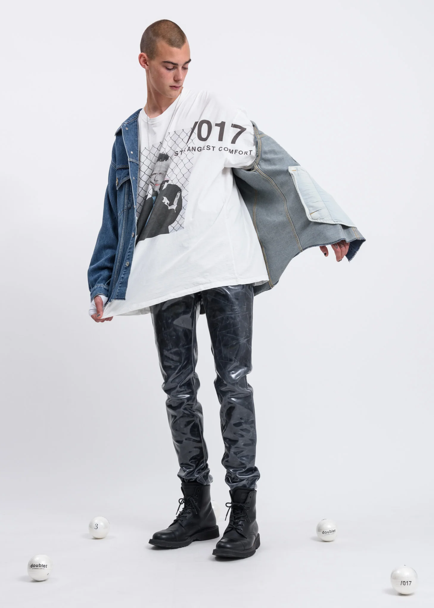 017 x Doublet Compressed Ball T-Shirt 5 - Image 6