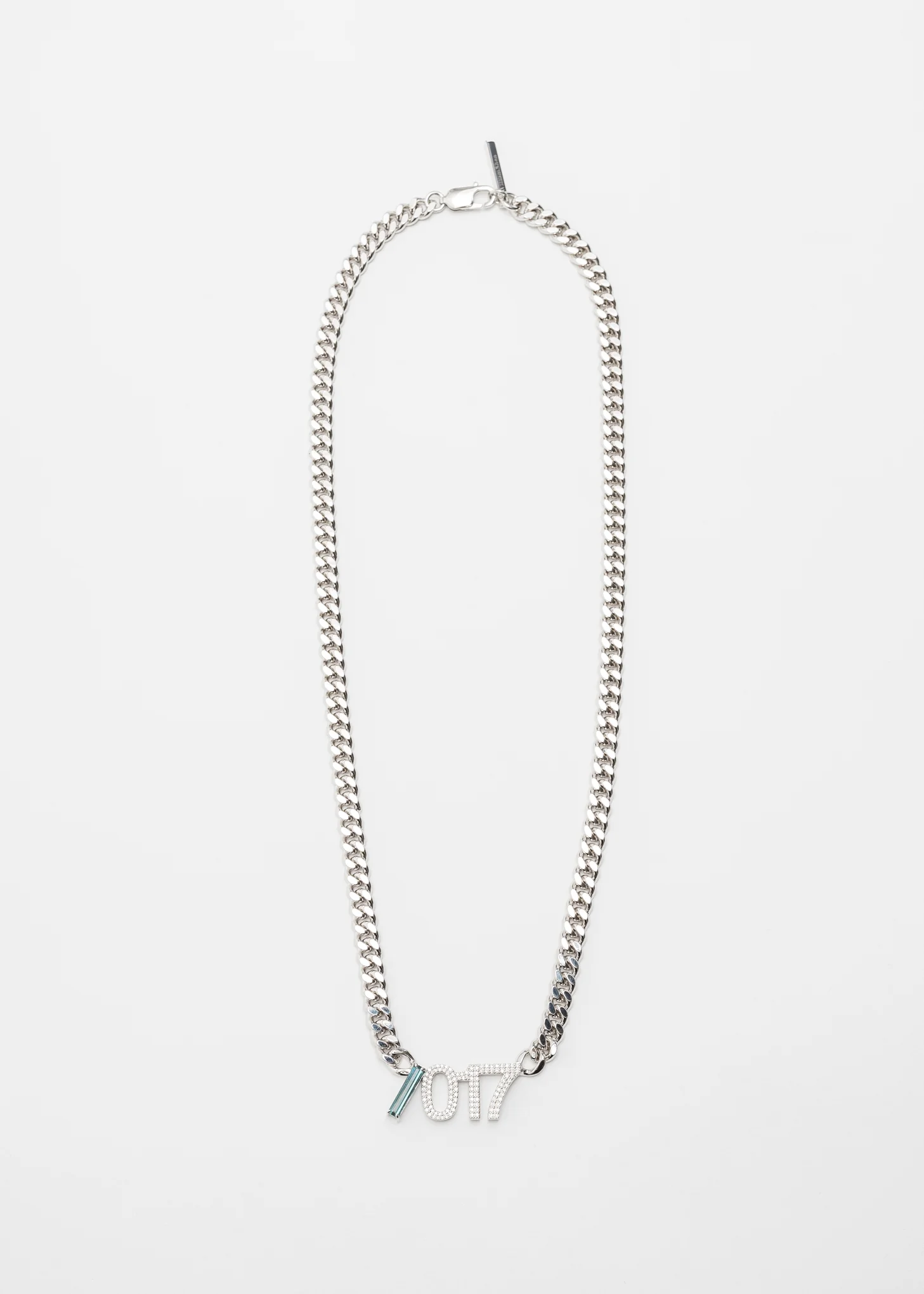 017 X William Shen Silver Logo Necklace