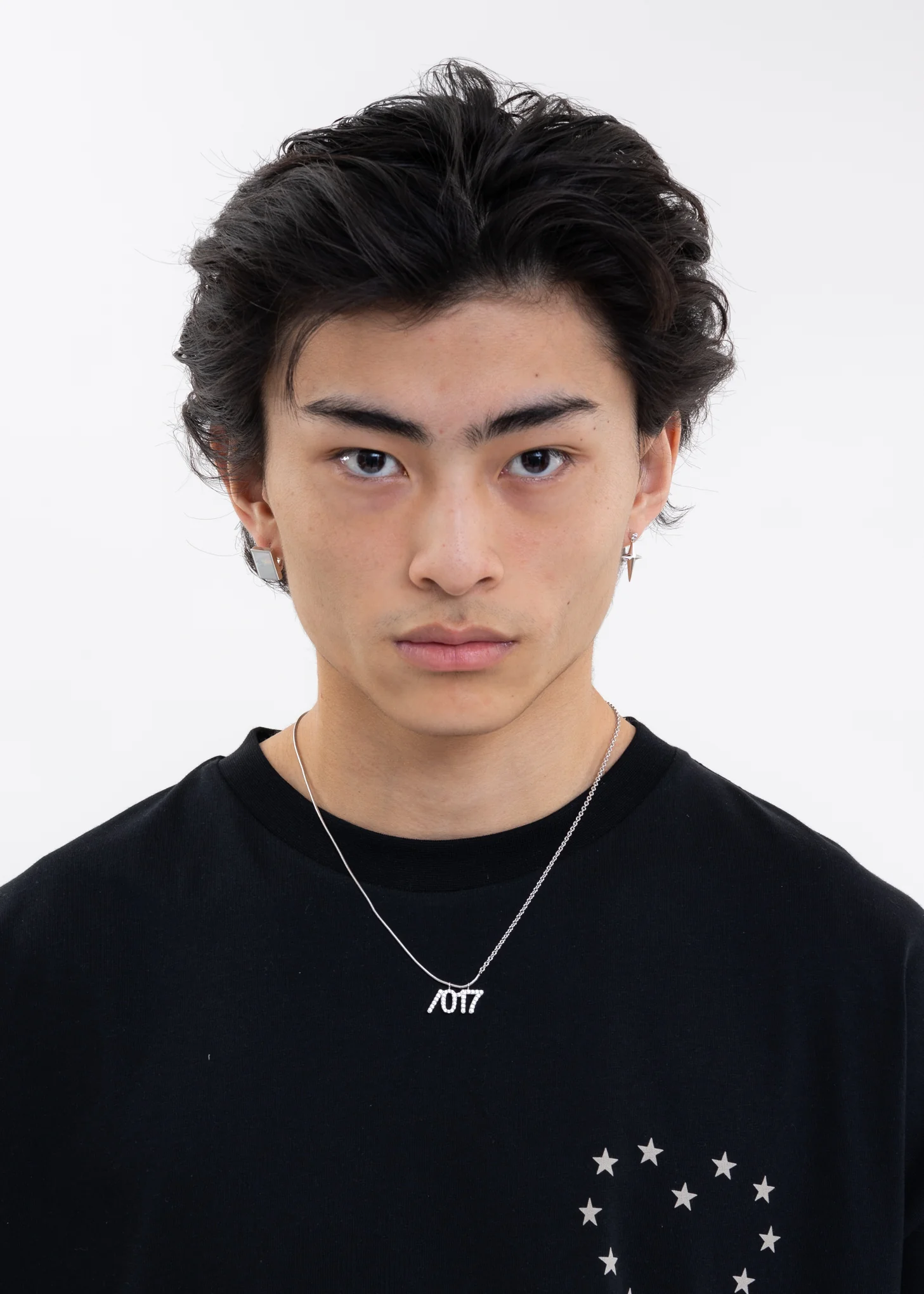 017 X WILLIAM SHEN Silver Small Logo Necklace - Image 3