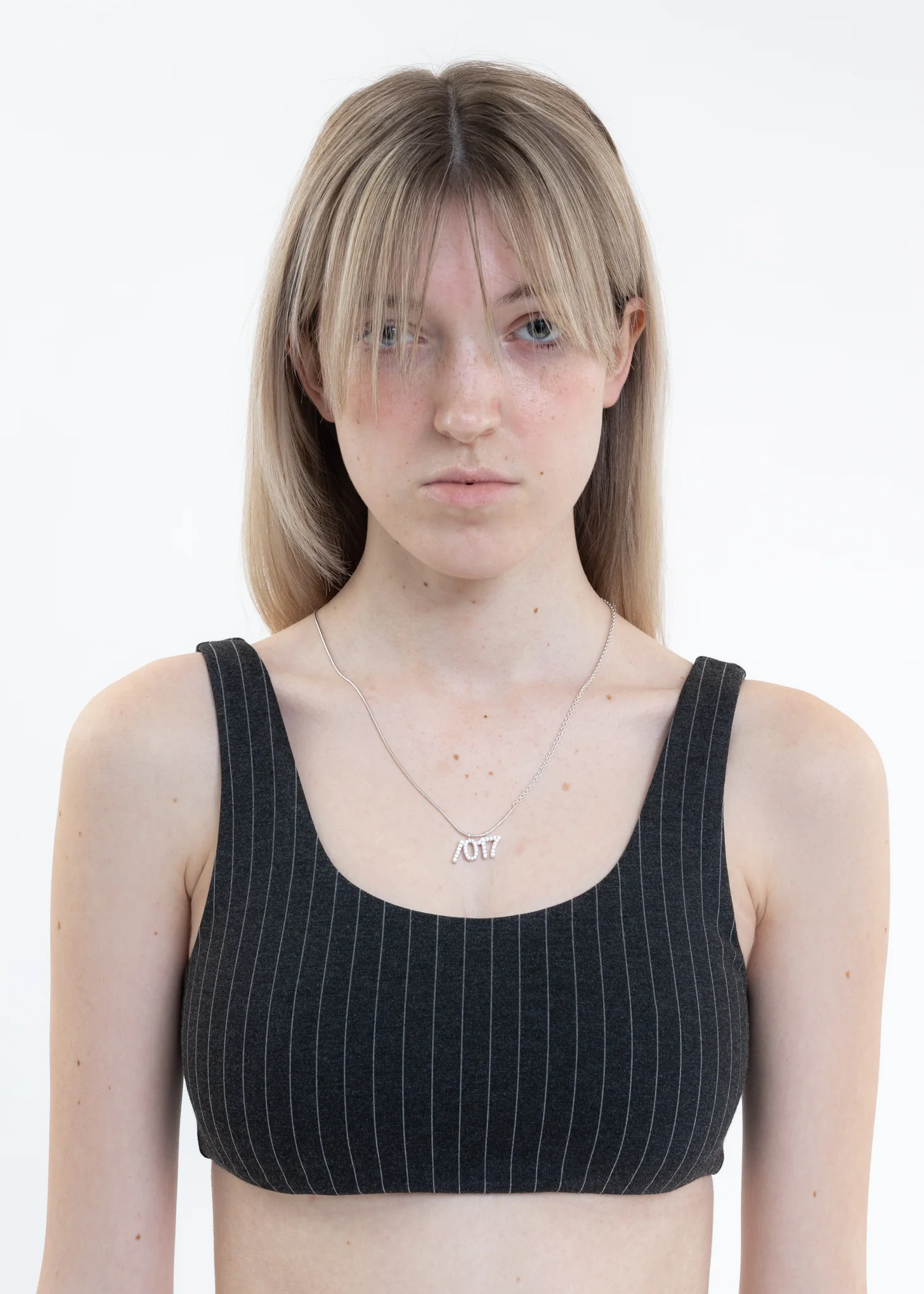 017 X WILLIAM SHEN Silver Small Logo Necklace - Image 4