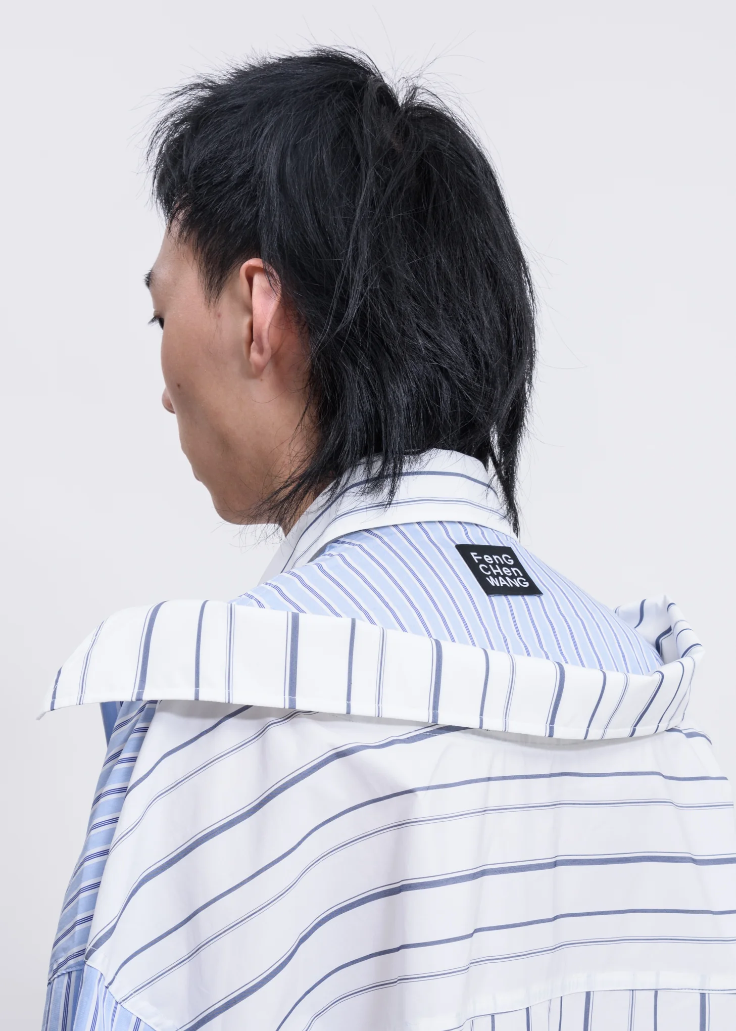 2-In-1 Draped Stripe Shirt - Image 5