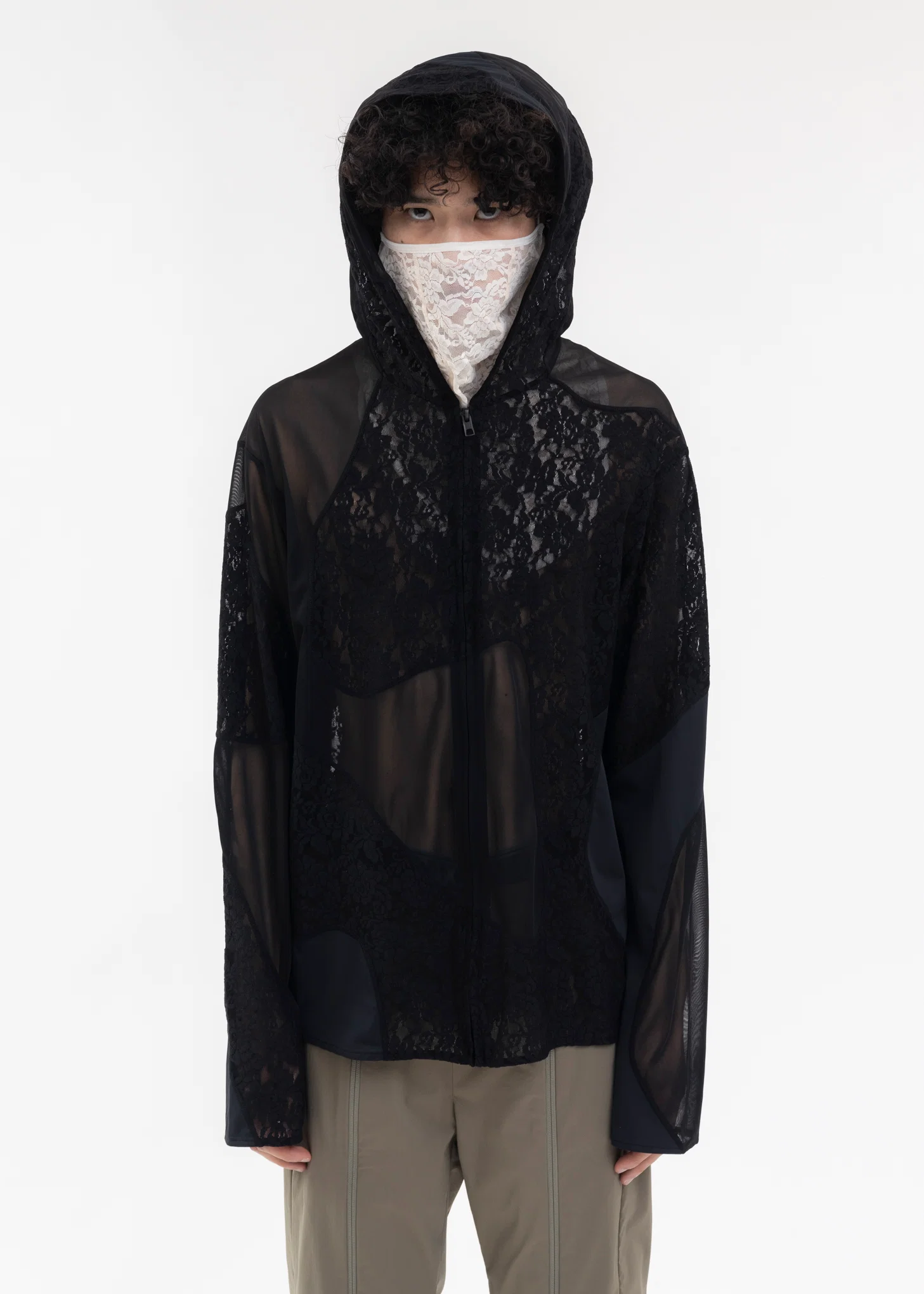5.0+ HOODIE LEFT (SHORT/BLACK)