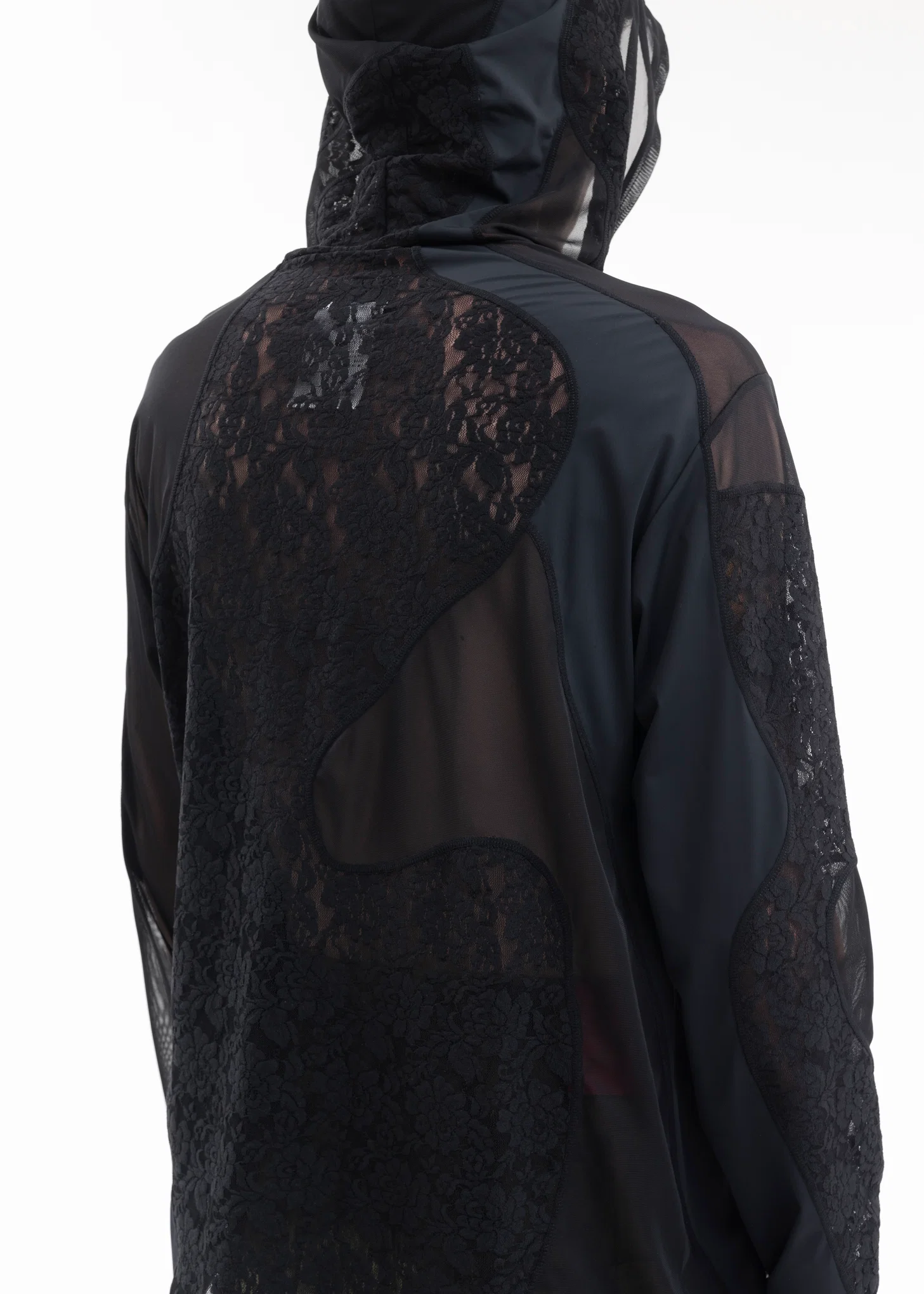 5.0+ HOODIE LEFT (SHORT/BLACK) - Image 2
