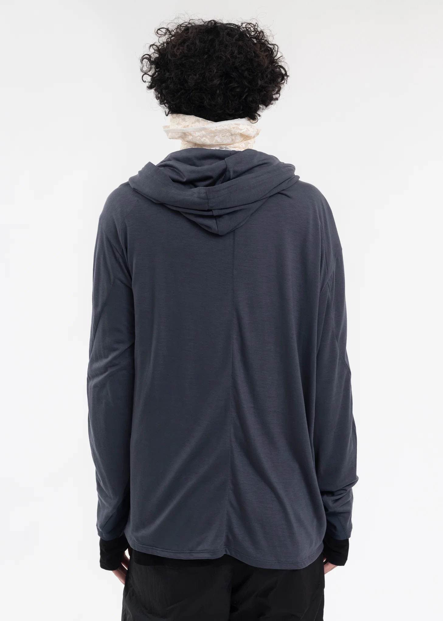 5.0+ HOODIE RIGHT (NAVY) - Image 2