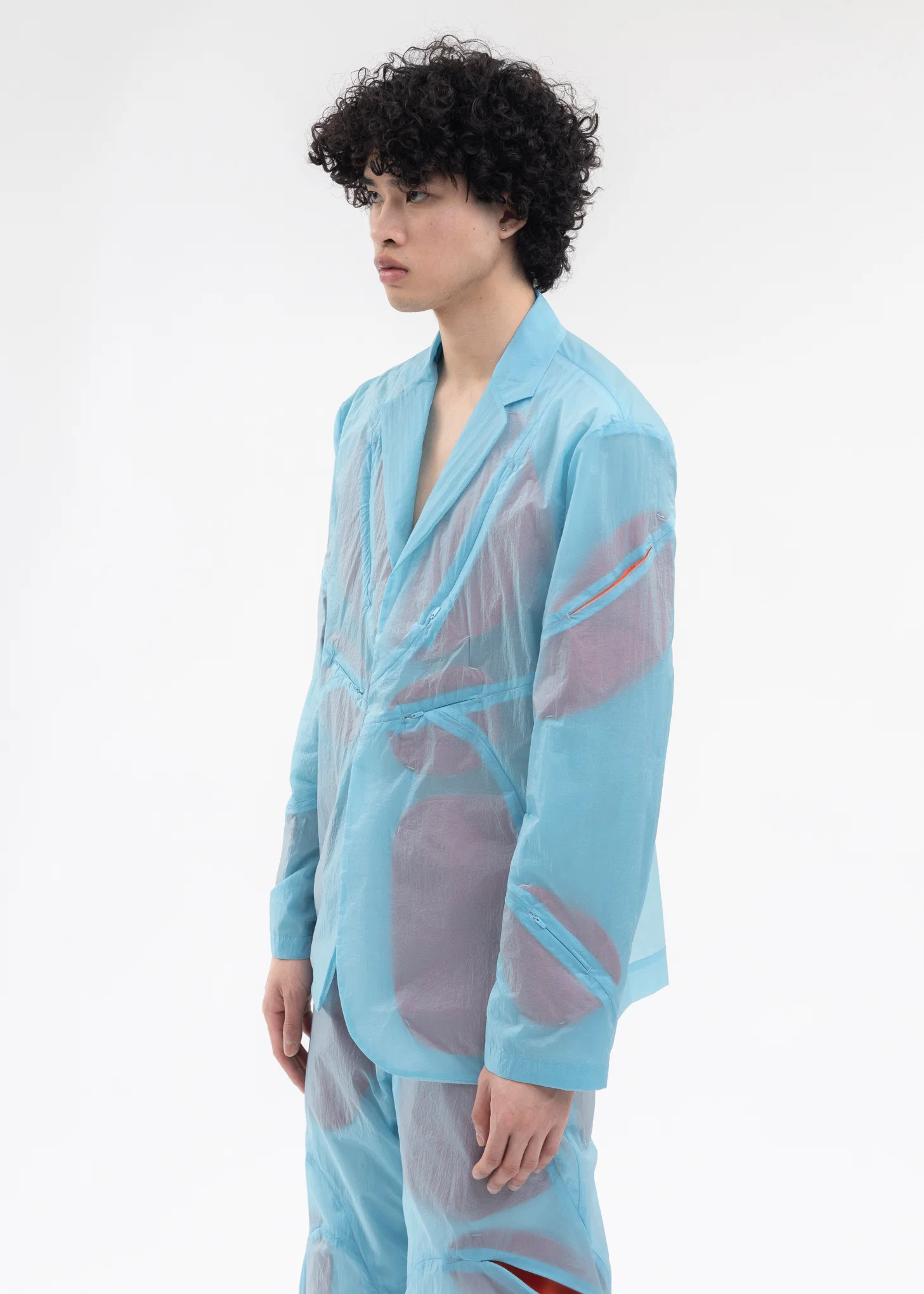 5.0+ JACKET CENTER (SKY/RED) - Image 2