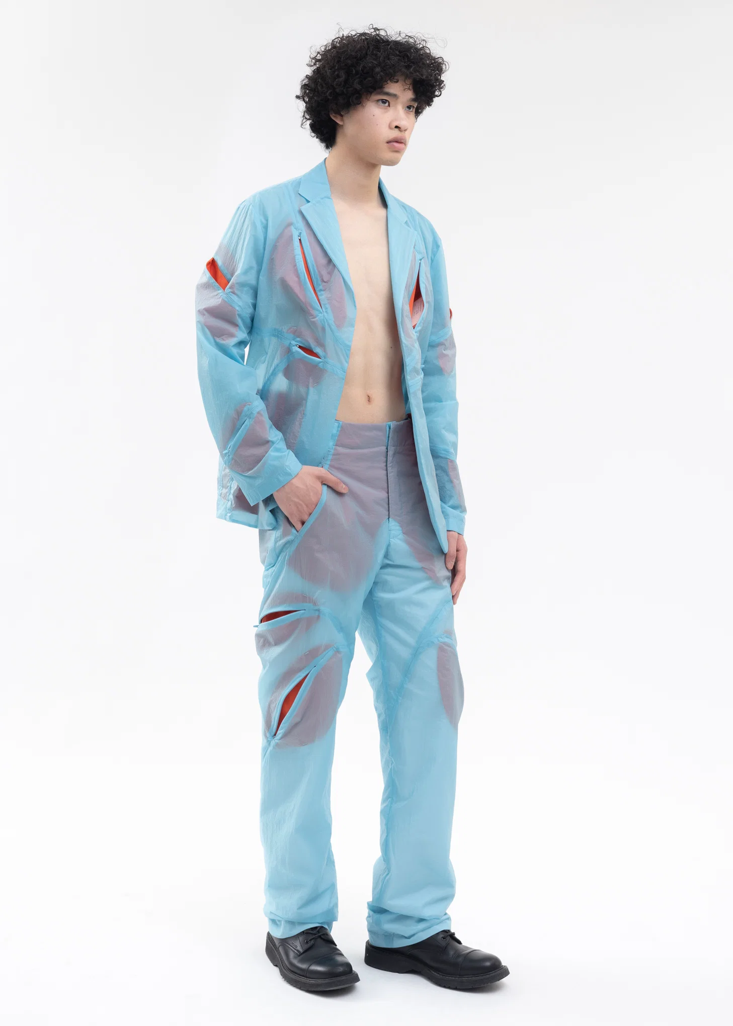 5.0+ JACKET CENTER (SKY/RED) - Image 7