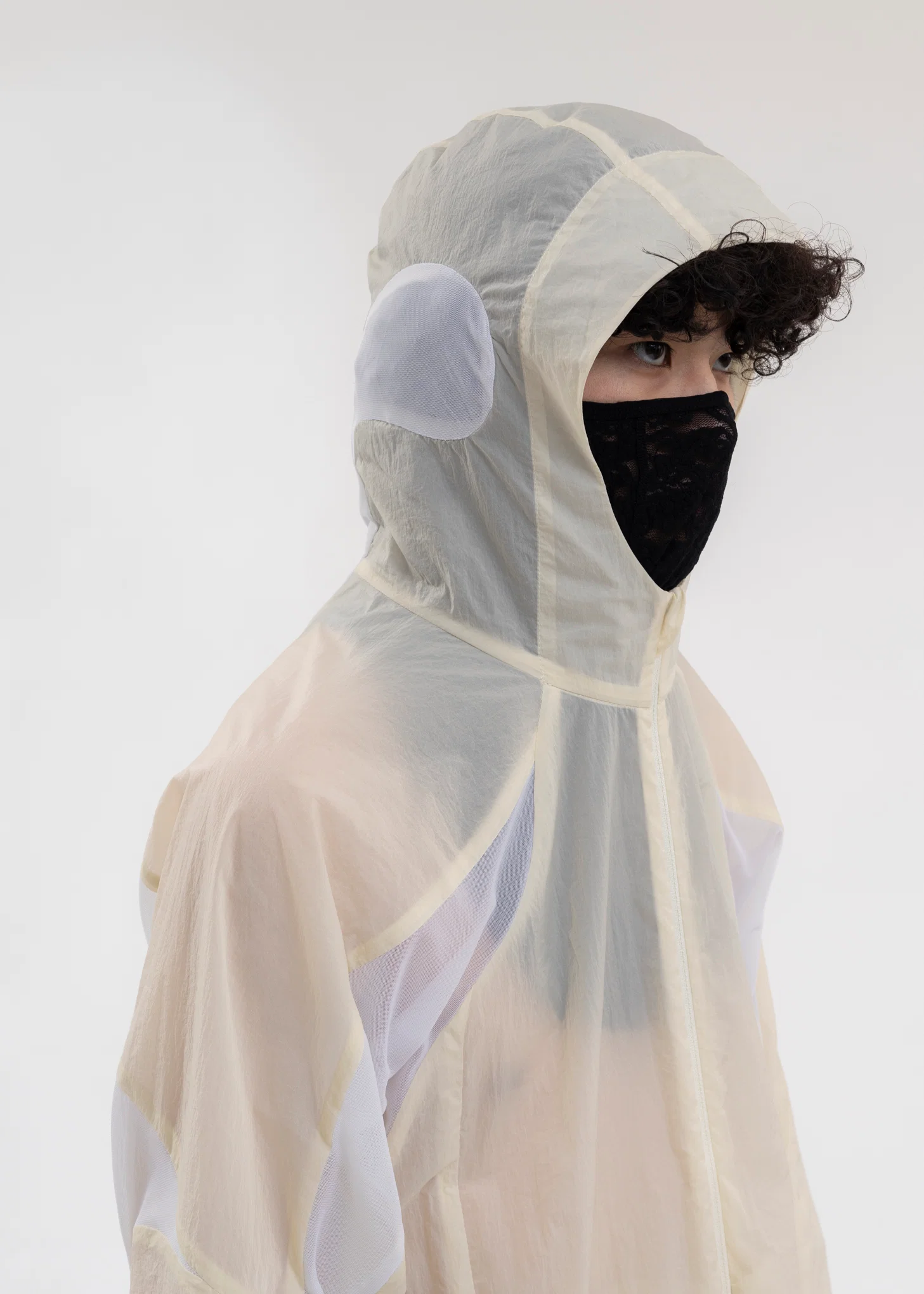 5.0+ TECHNICAL JACKET RIGHT (NYLON/IVORY) - Image 5