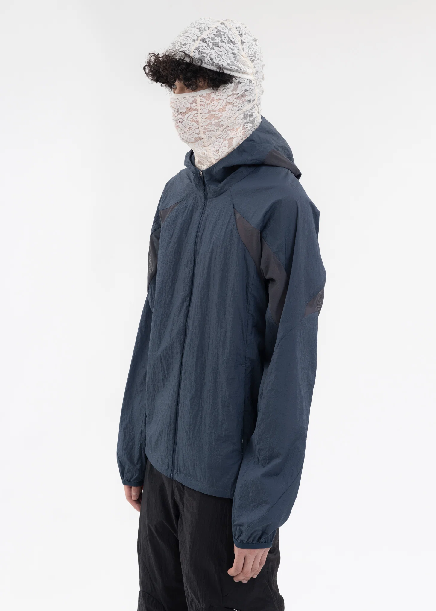 5.0+ TECHNICAL JACKET RIGHT (NYLON/NAVY) - Image 3