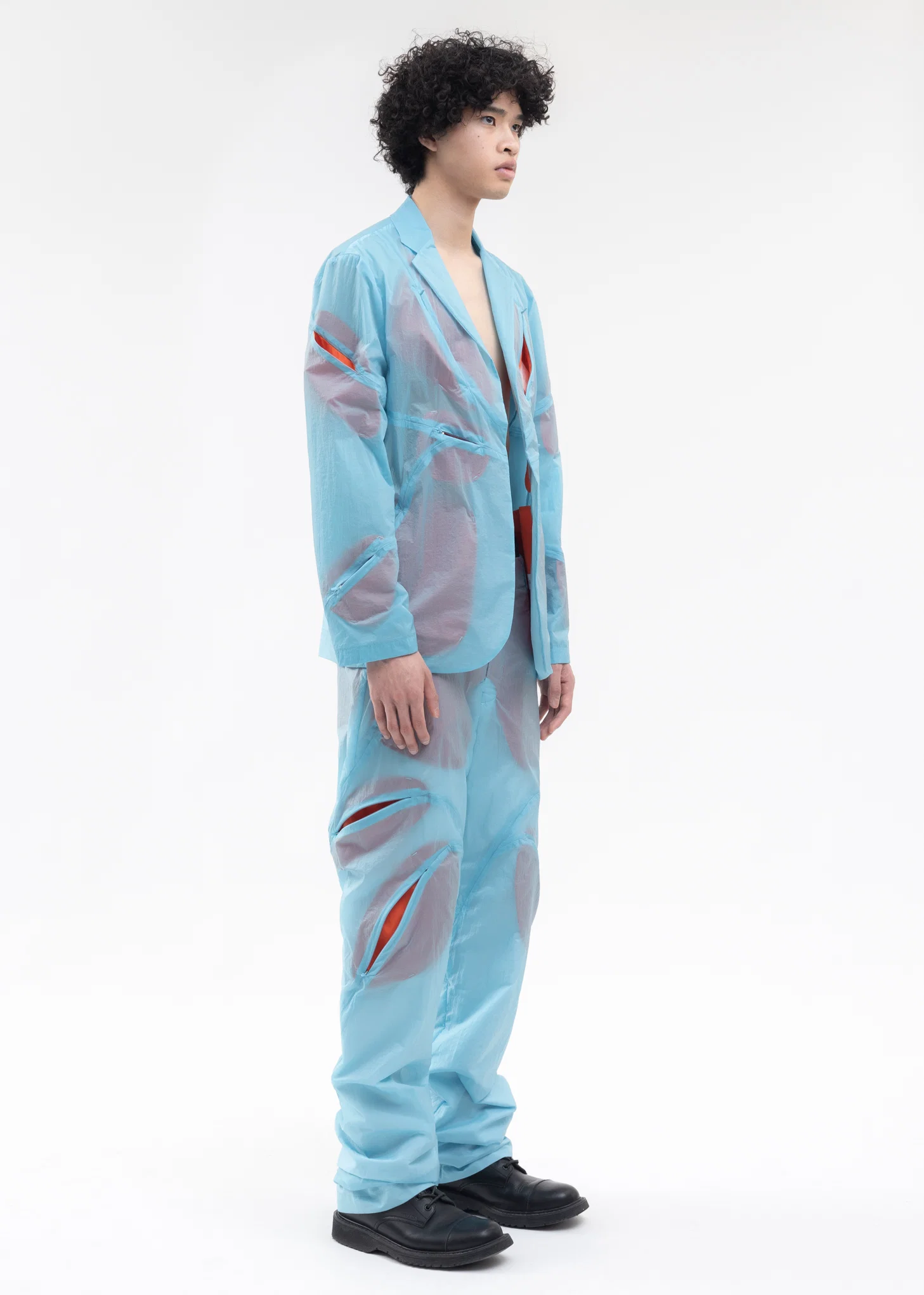5.0+ TROUSERS CENTER (SKY/RED) - Image 6