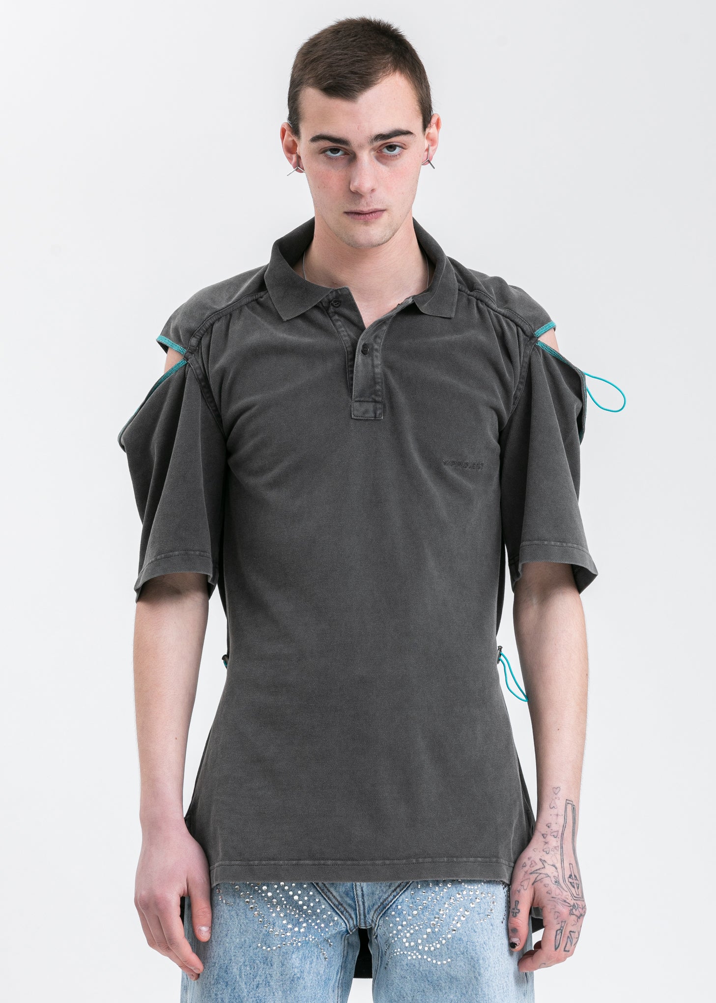 Acid Black Convertible Polo