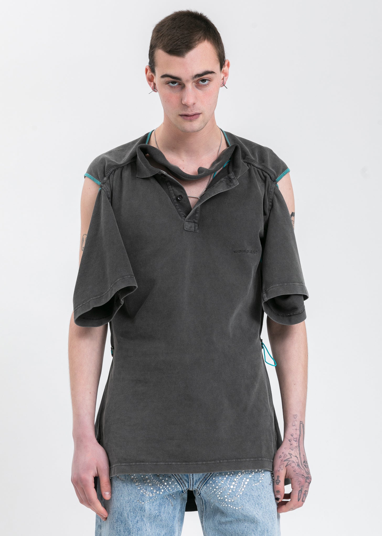 Acid Black Convertible Polo - Image 2