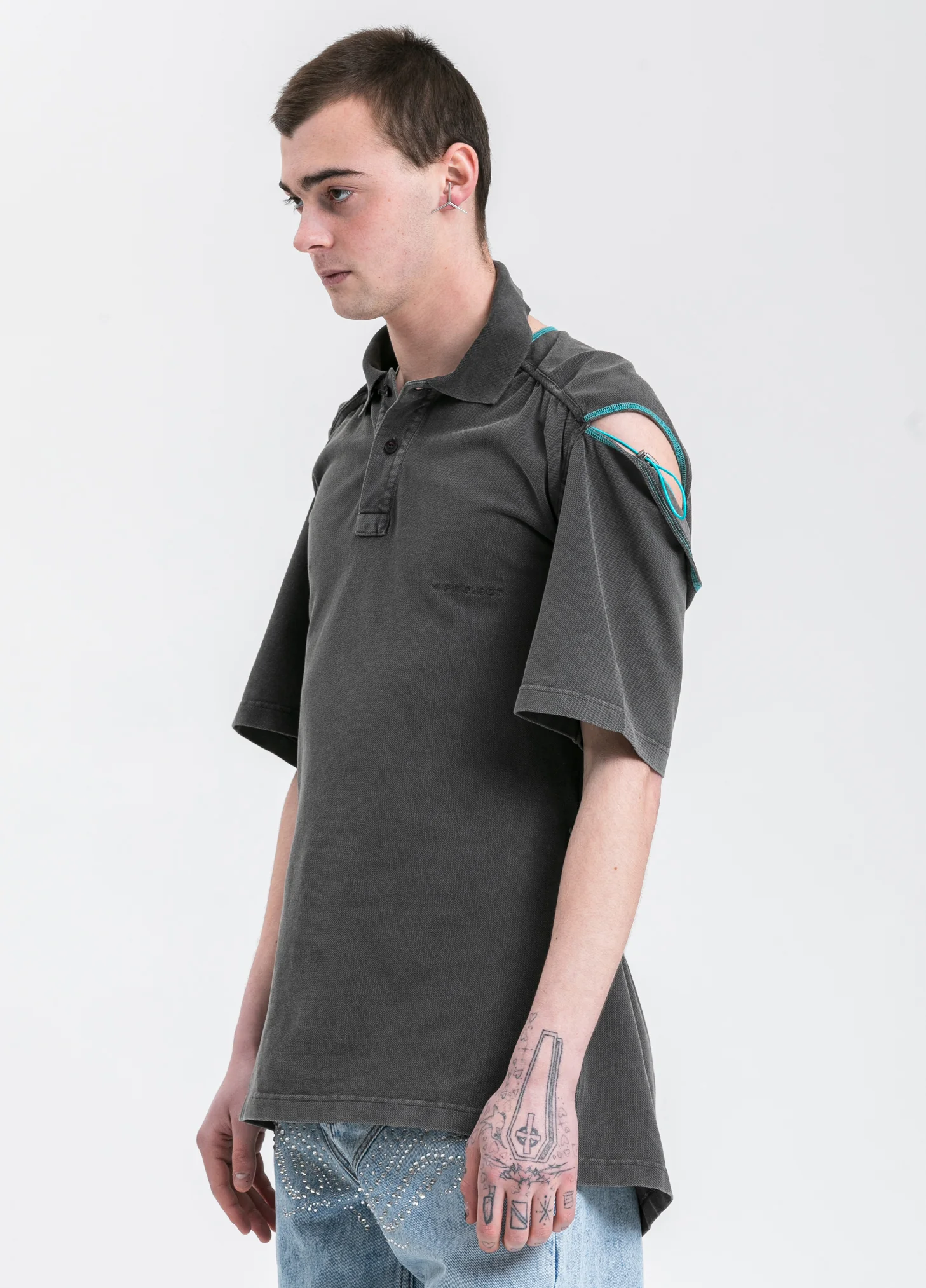 Acid Black Convertible Polo - Image 3