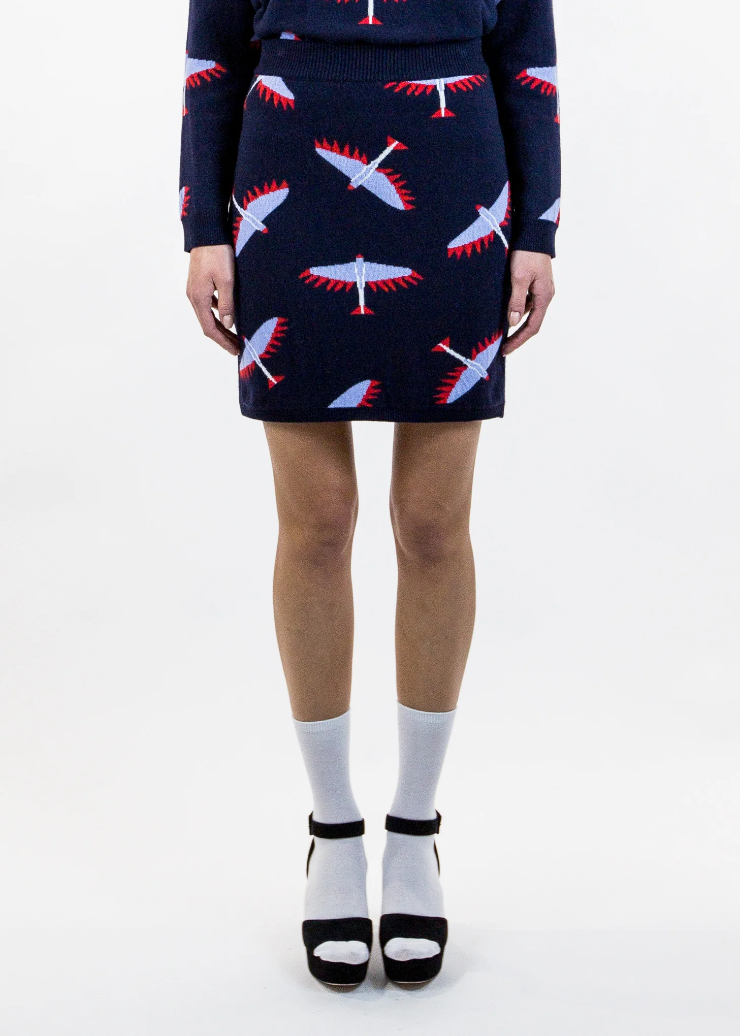 All Over Bird Skirt