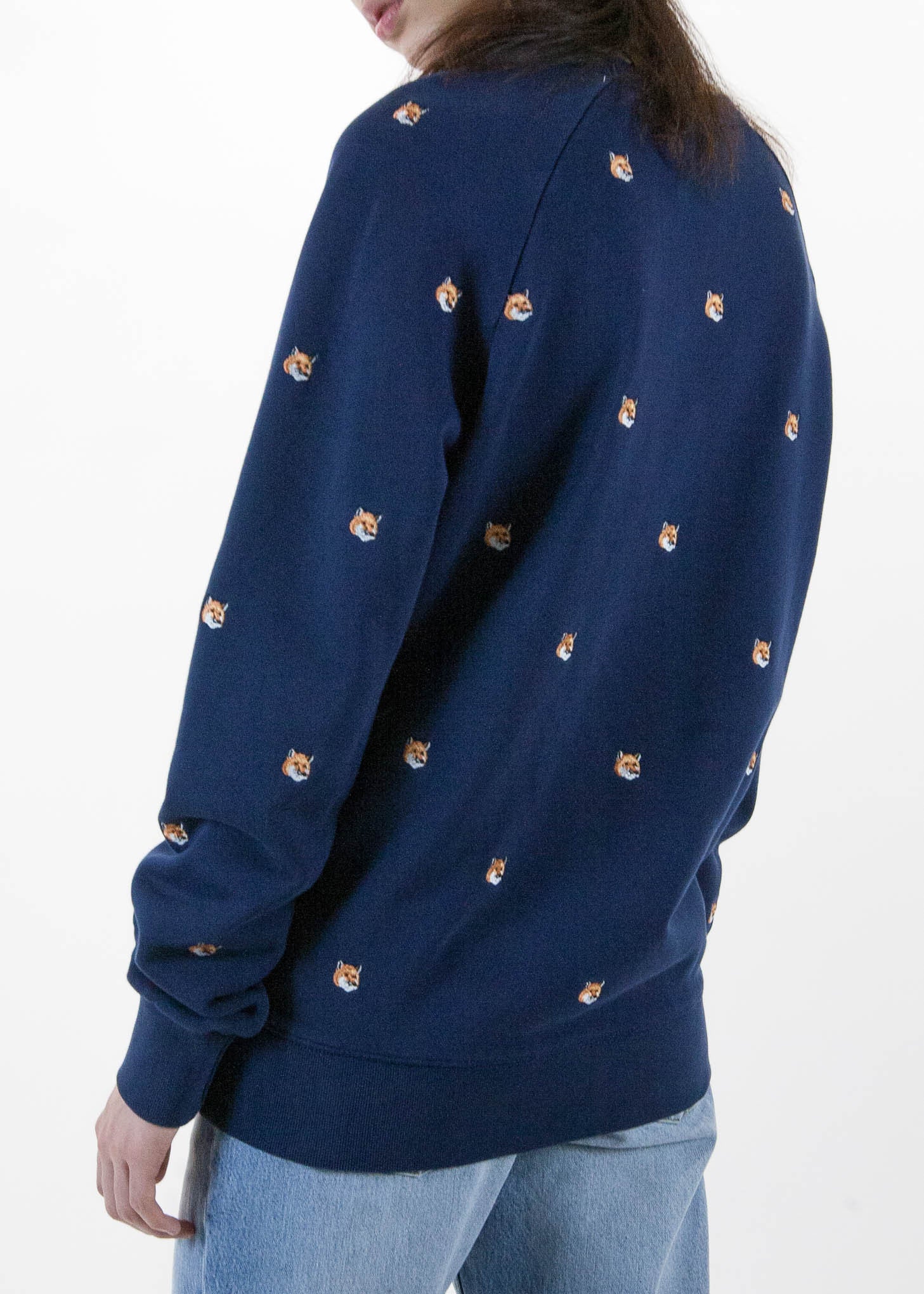 All Over Fox Head Embroidery Sweatshirt - Image 7