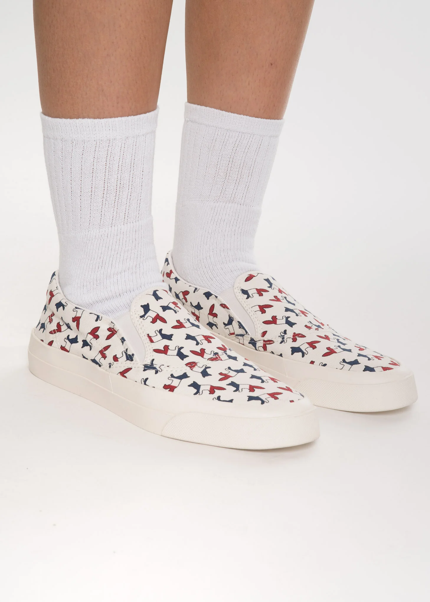All Over Tricolor Fox Slip-On Sneaker - Image 5