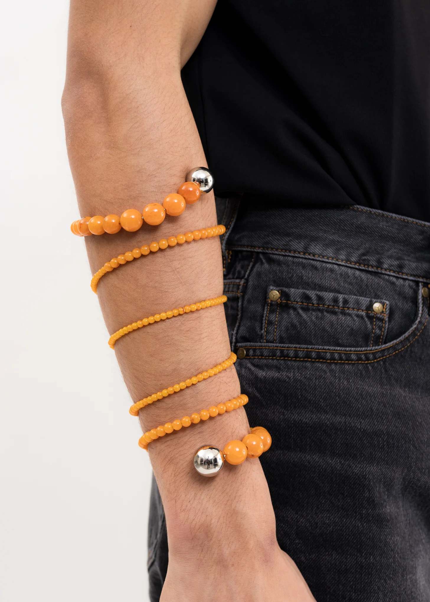 Amber SPIRAL BEAD Bracelet - Image 2