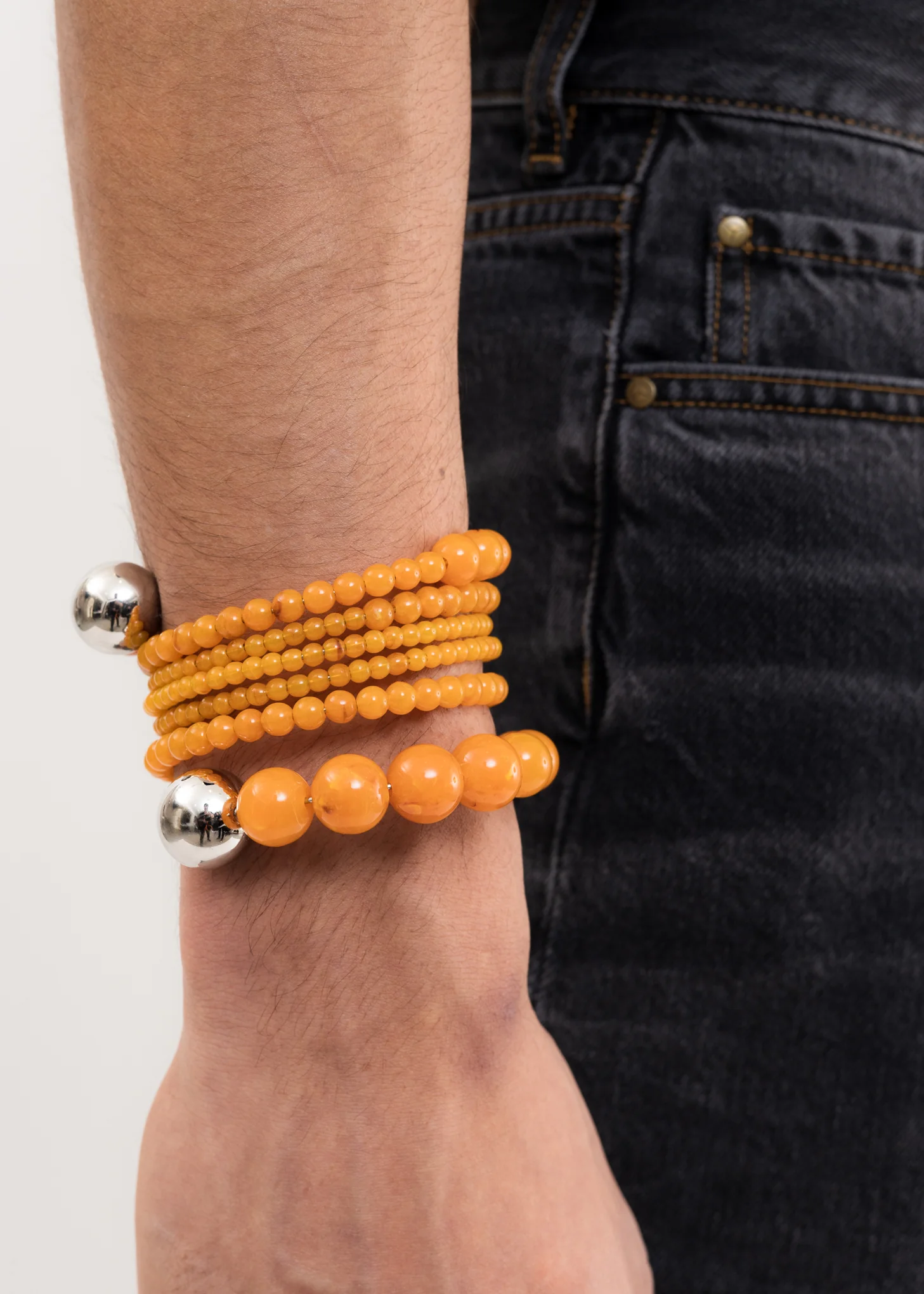 Amber SPIRAL BEAD Bracelet - Image 3