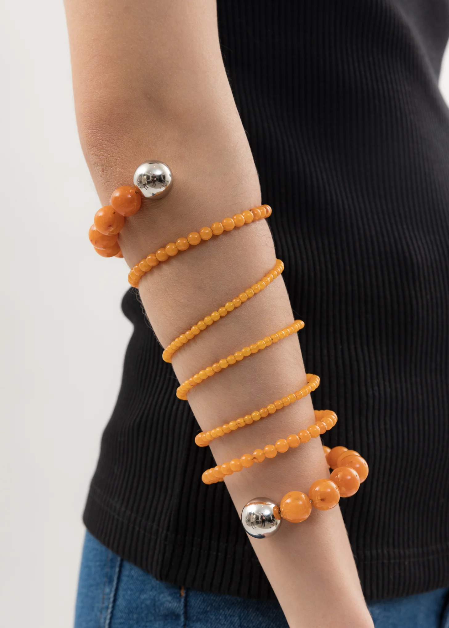 Amber SPIRAL BEAD Bracelet - Image 2