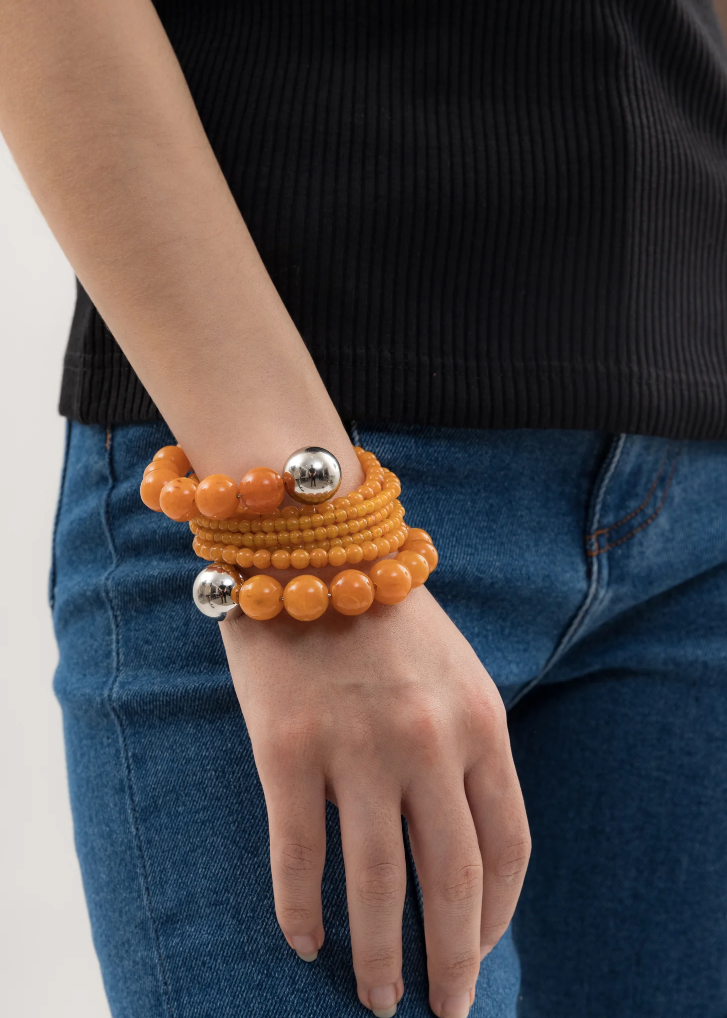 Amber SPIRAL BEAD Bracelet - Image 3
