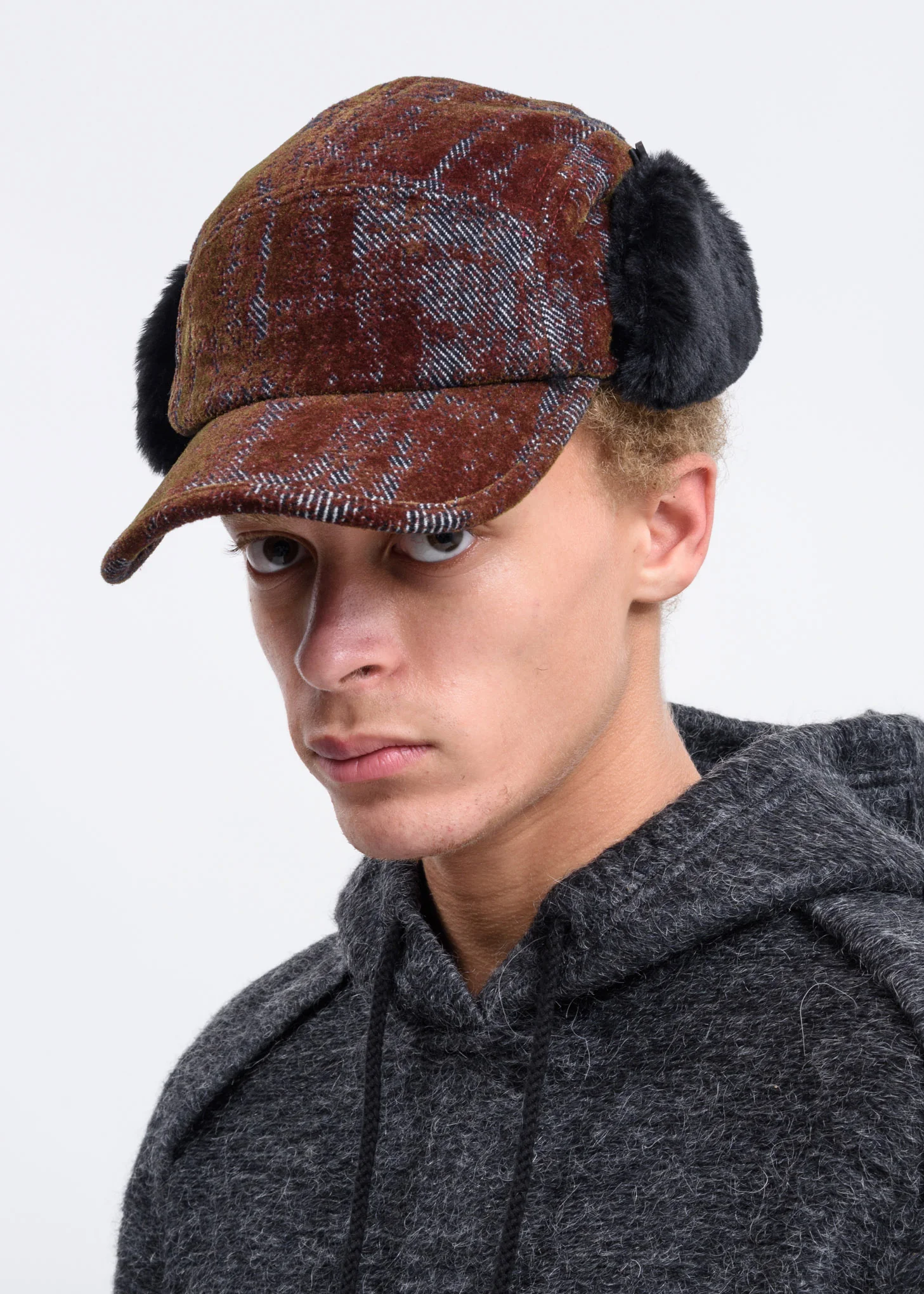 Andorra Flocked Earflap Cap