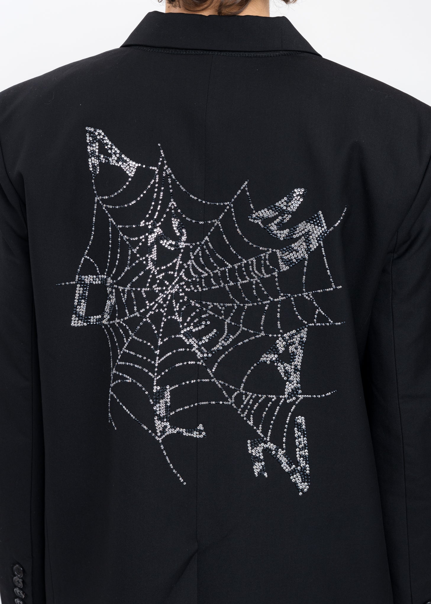 Black Crystal Spider Cob Blazer - Image 4