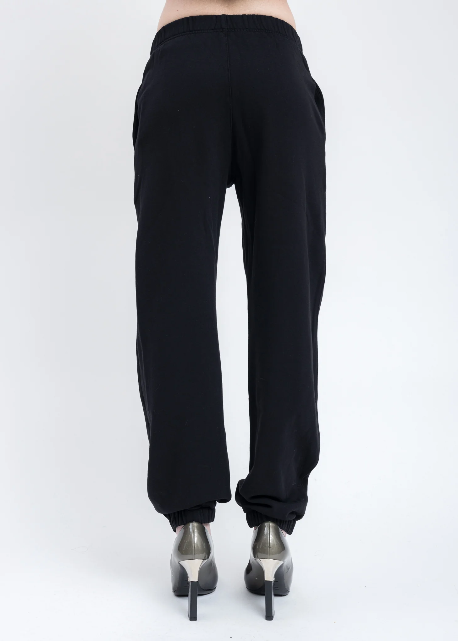 Black Crystal Spider Cob Sweater Pants - Image 4