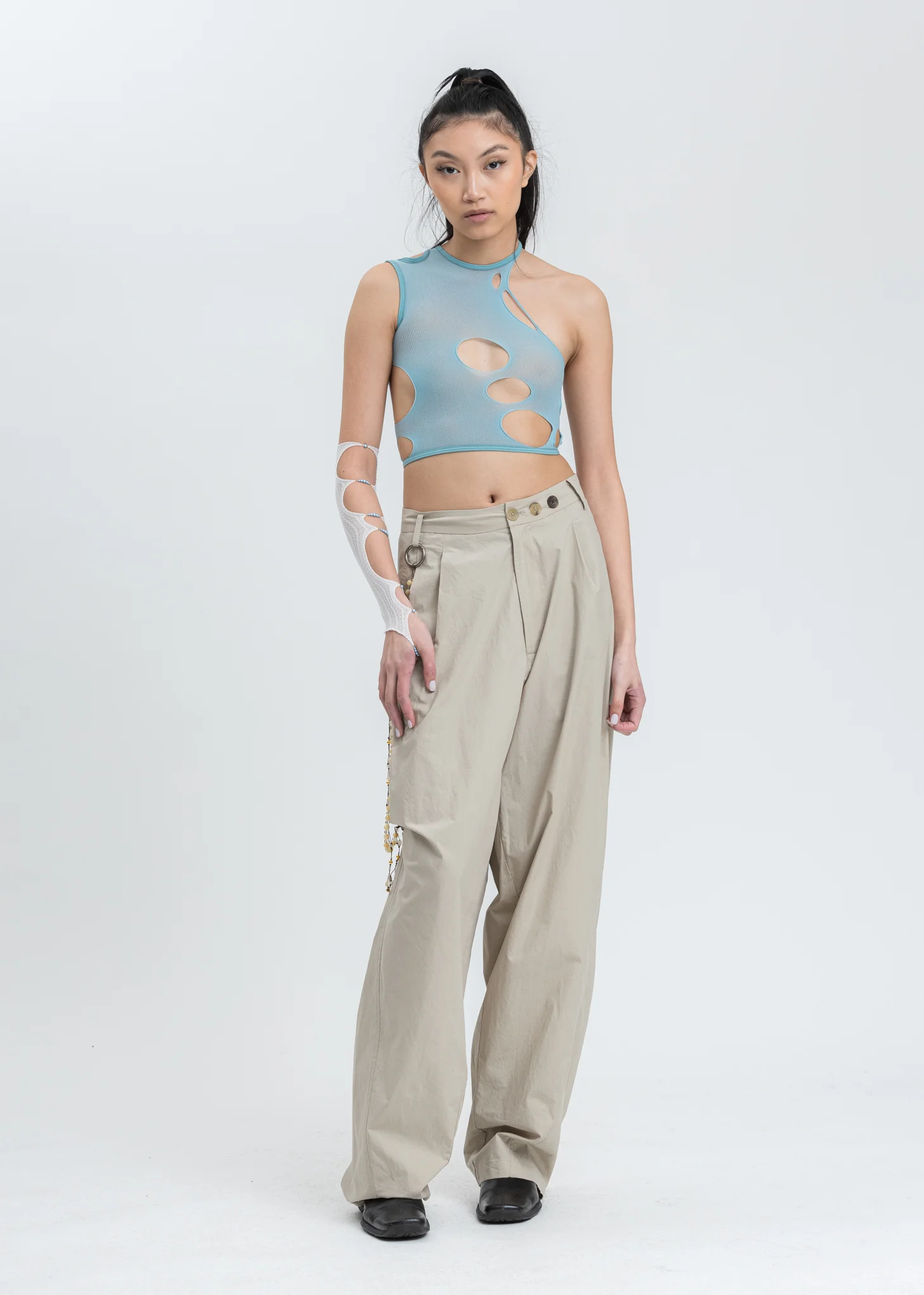 Aqua Cutout Top - Image 5