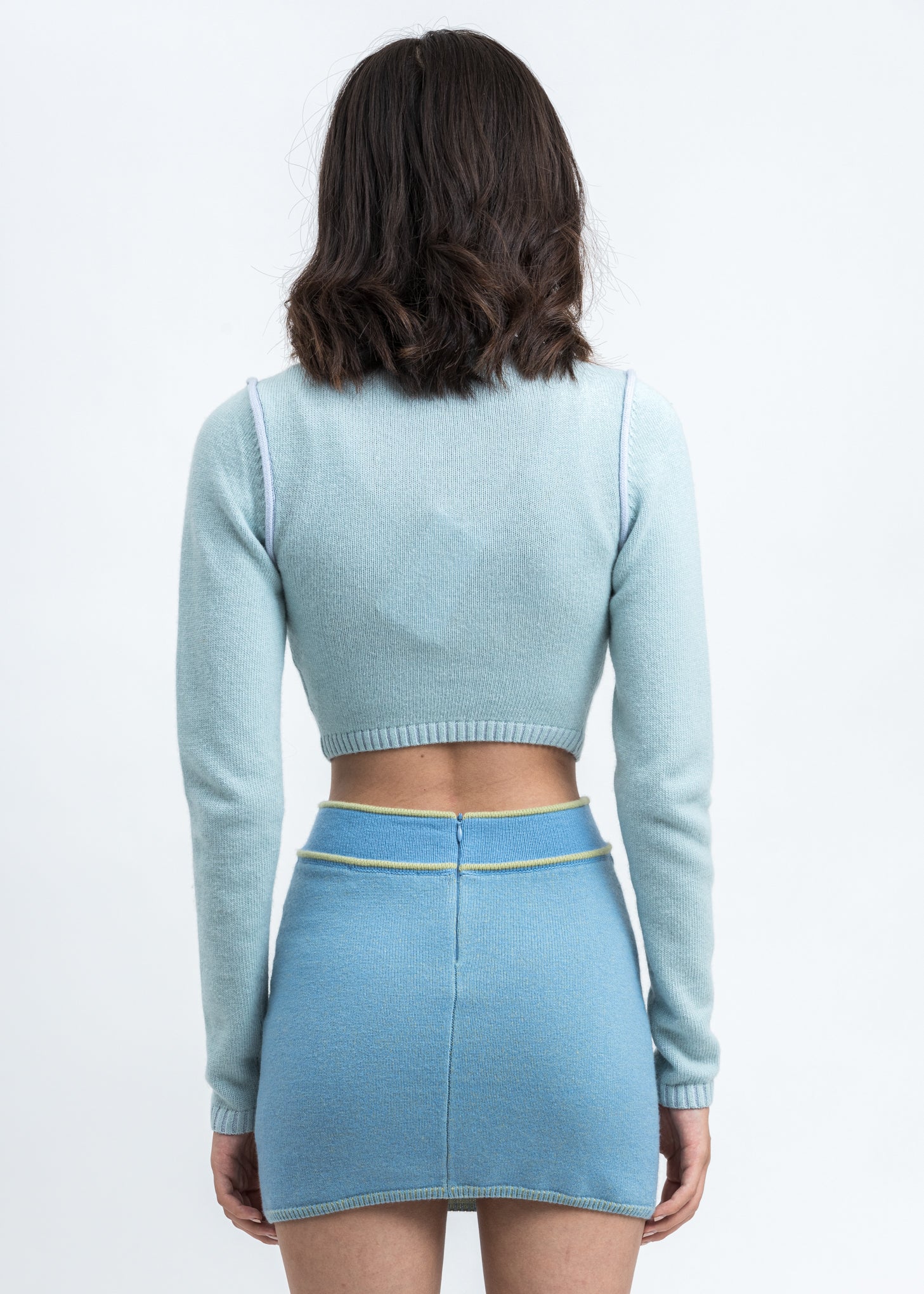 Aqua Knit Geo Cut Out Cardigan - Image 4