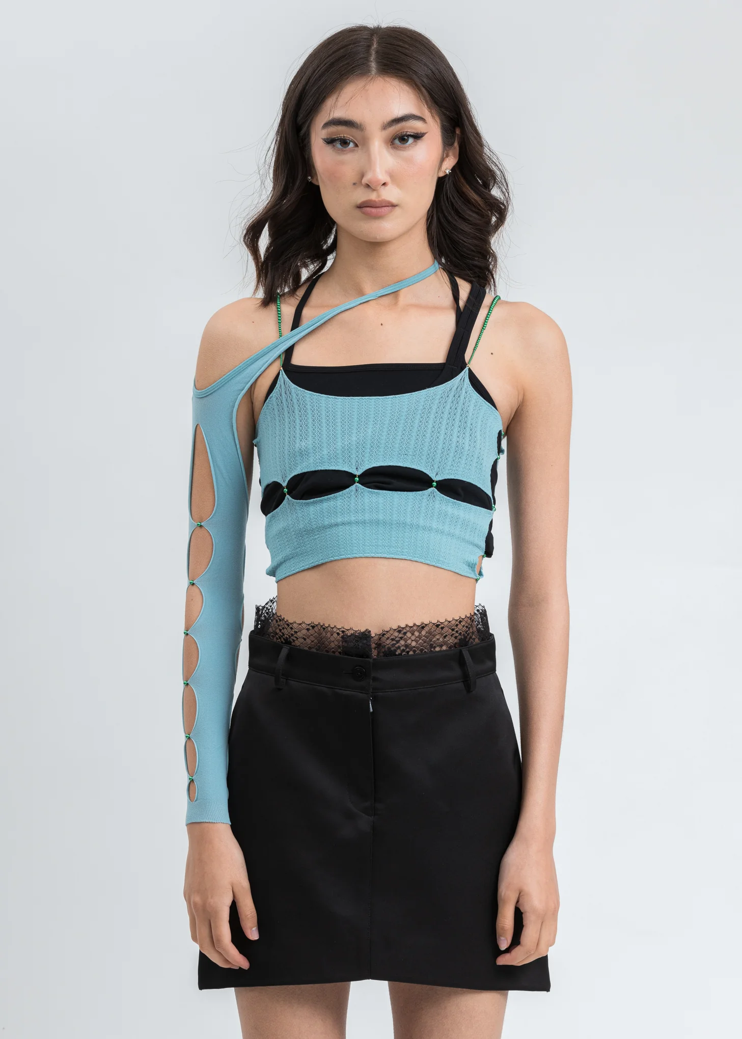 Aqua Long Single Arm Sleeve - Image 2