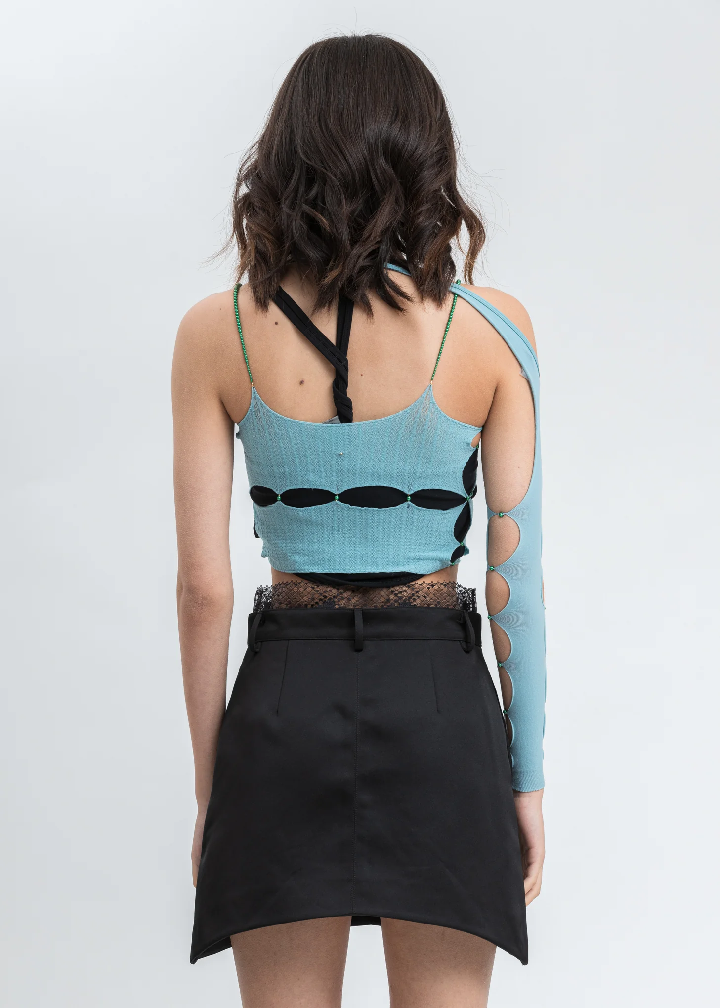 Aqua Long Single Arm Sleeve - Image 4