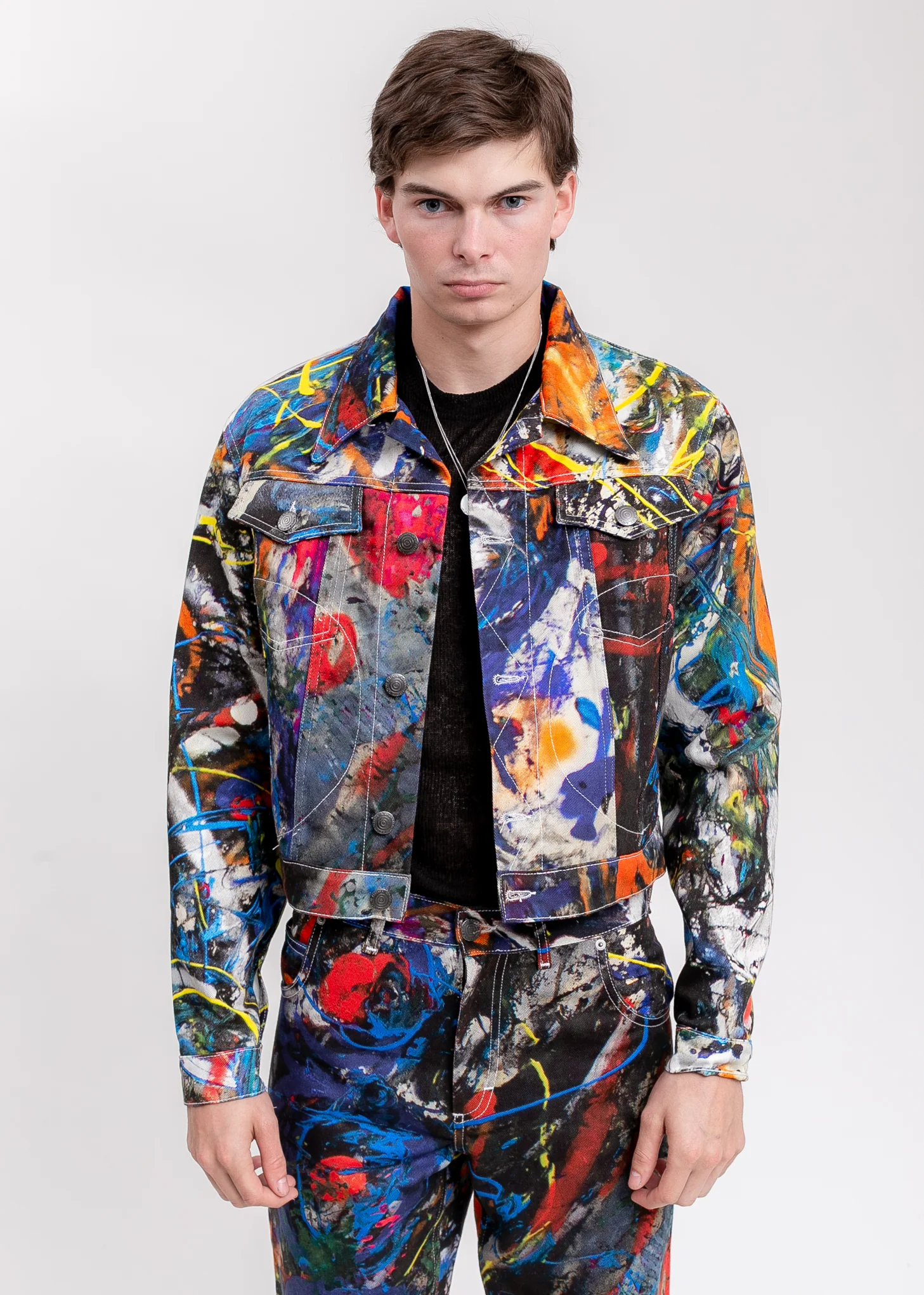 Art Denim Jacket - Image 4