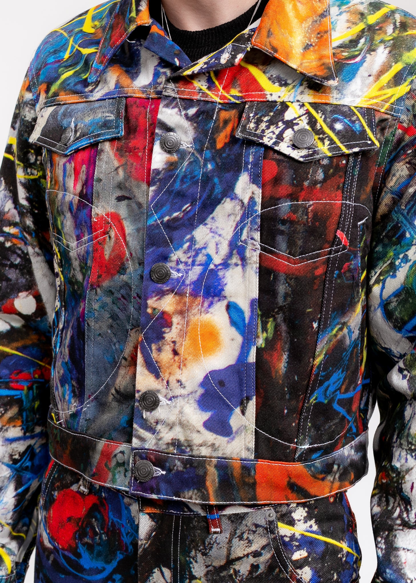 Art Denim Jacket - Image 5