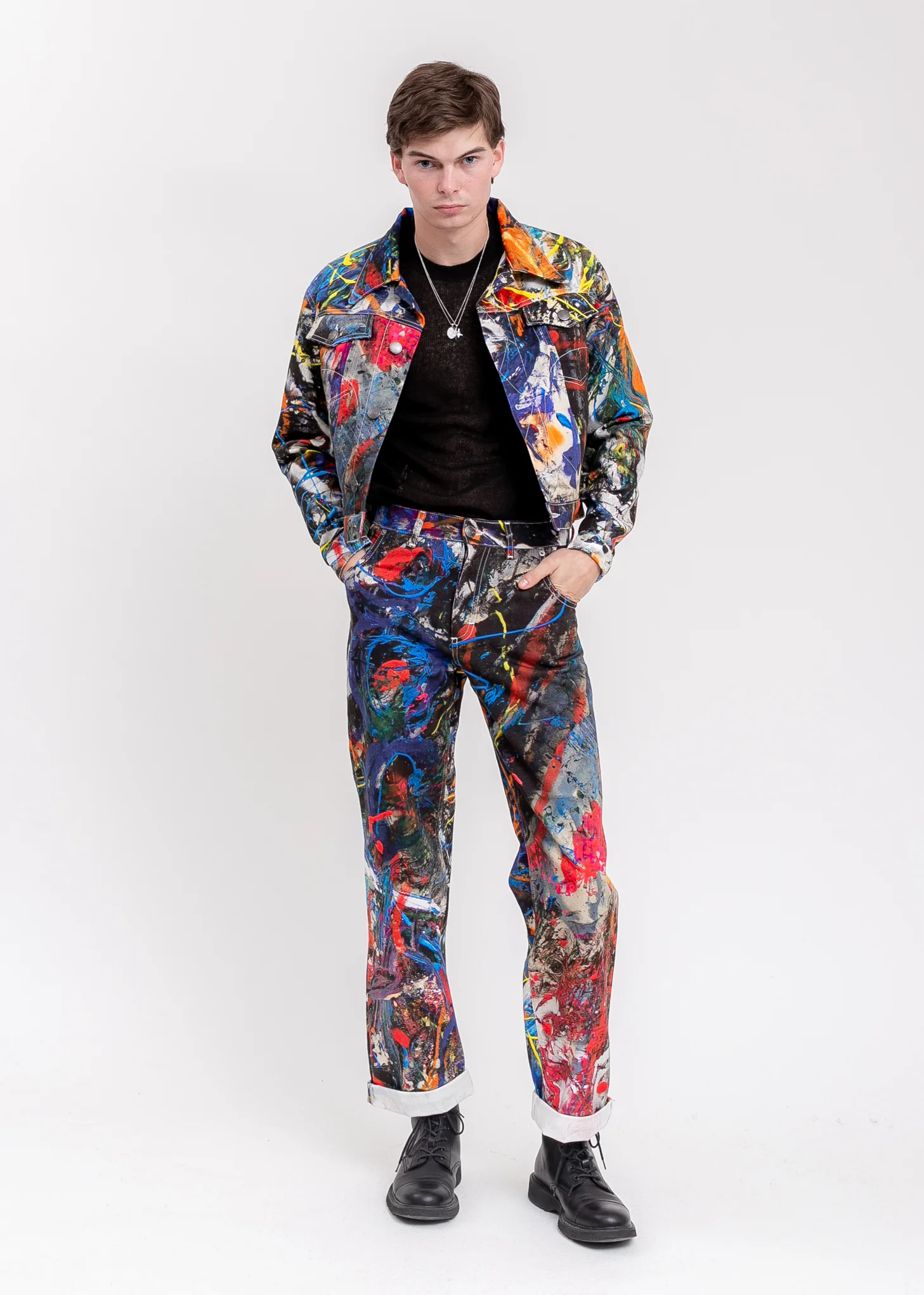 Art Denim Jacket - Image 8