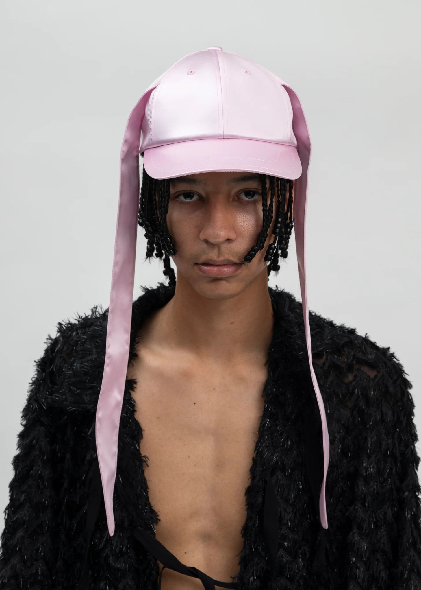 BABY PINK LONG EAR CAP
