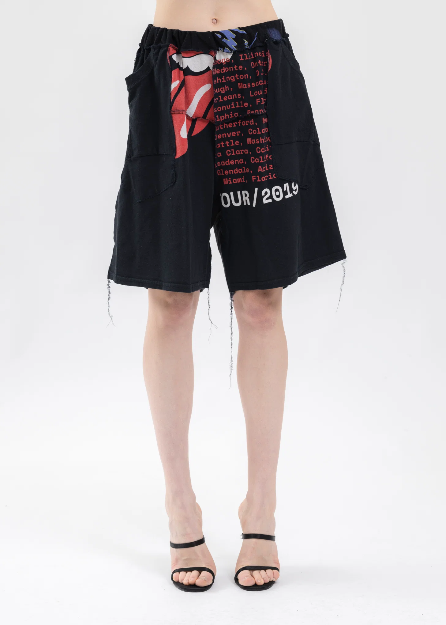 Band Tee Wide Shorts -Style 1