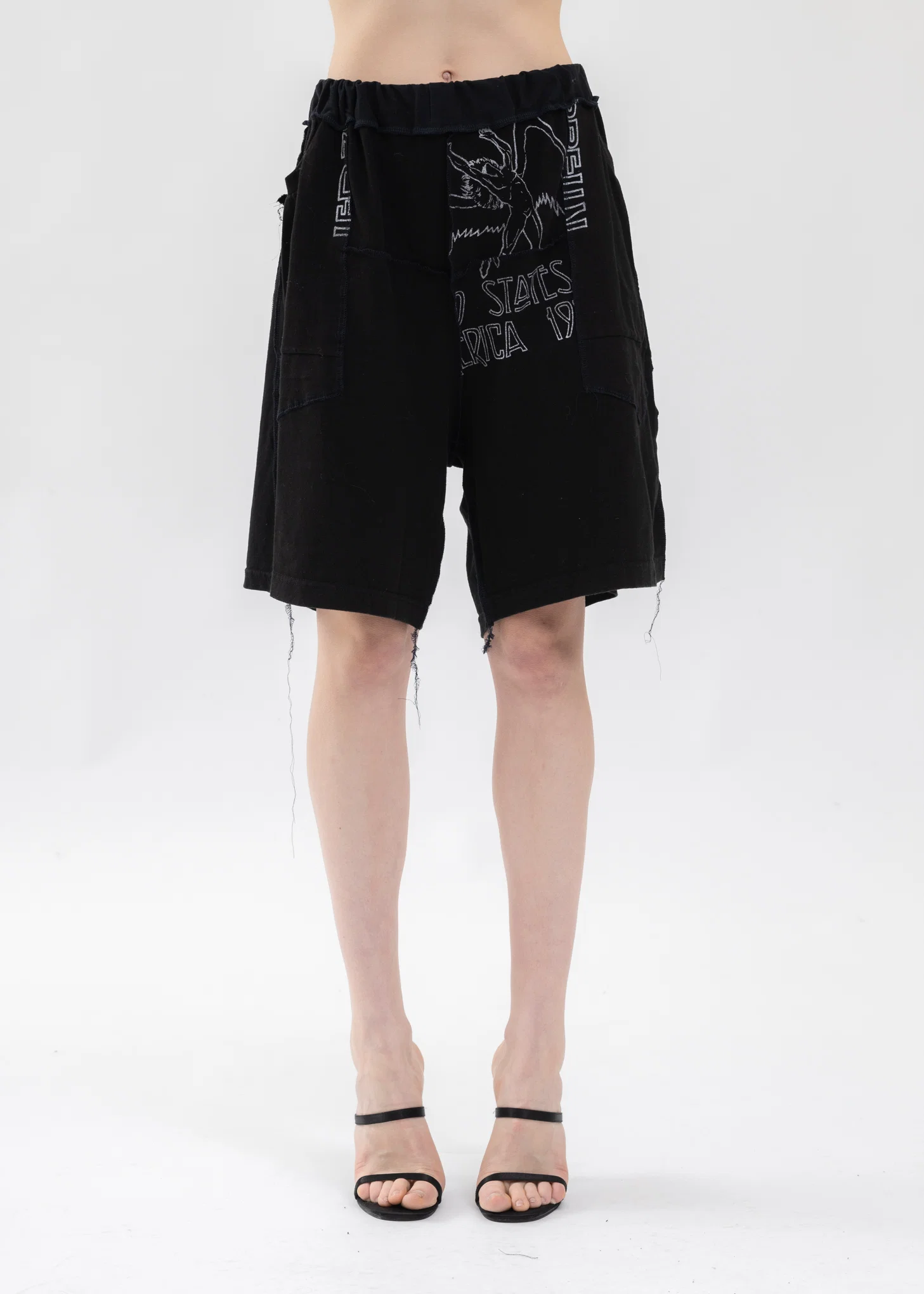 Band Tee Wide Shorts -Style 2
