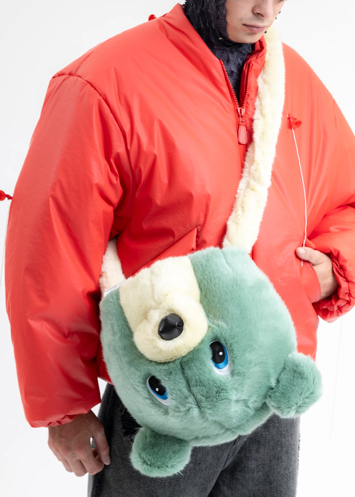 BEAR COSTUME HEAD BAG/MEDIUM - Image 3