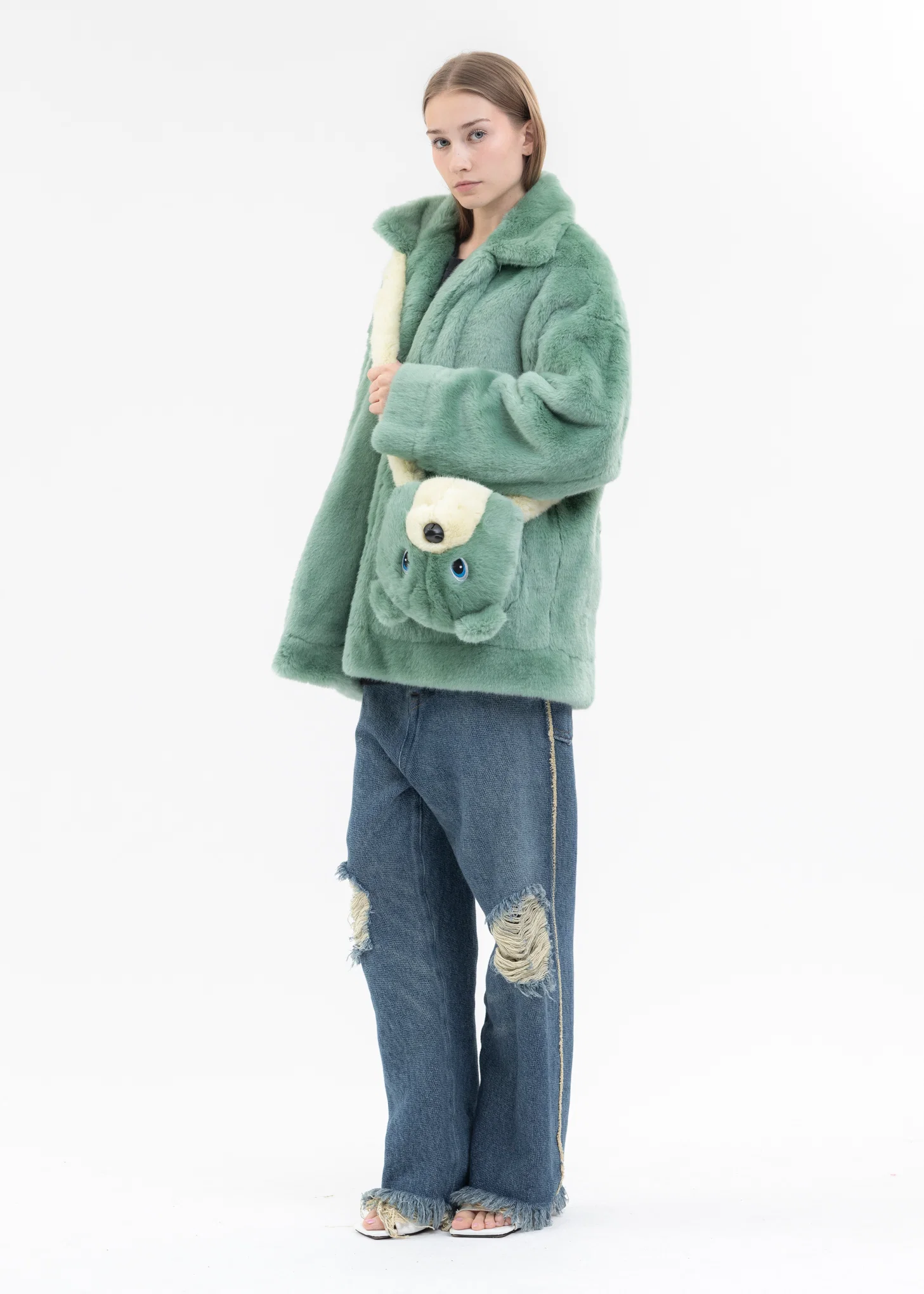 BEAR COSTUME HEAD BAG/SMALL - Image 4