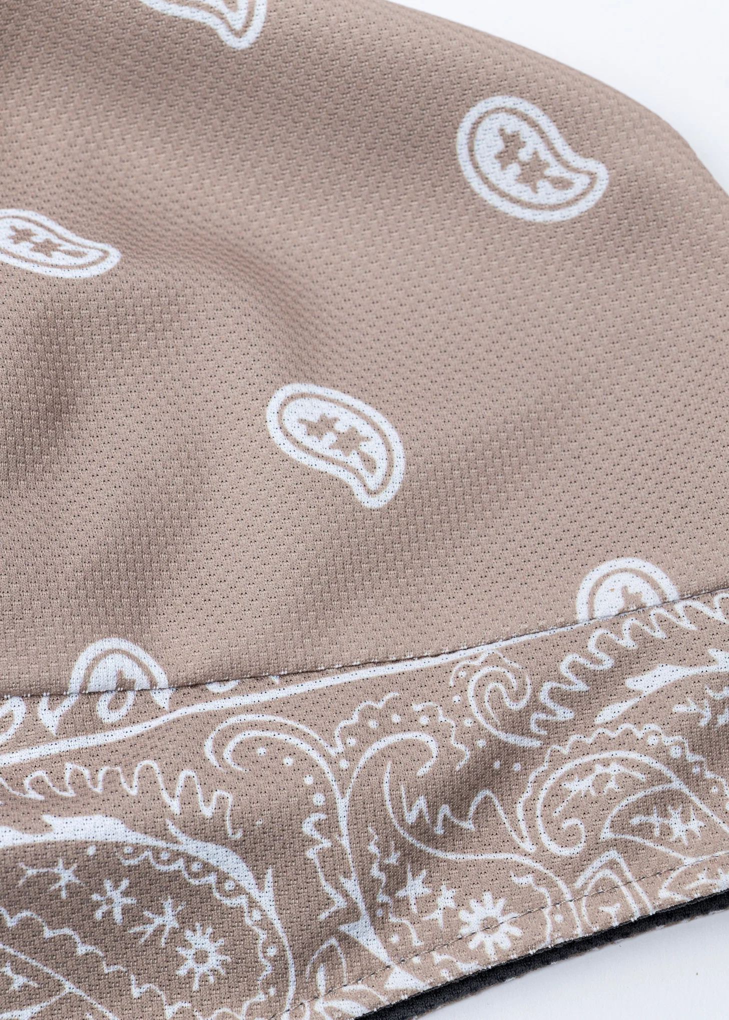 BEIGE BANDANA PRINTED HAT WITH MASK 1 - Image 7