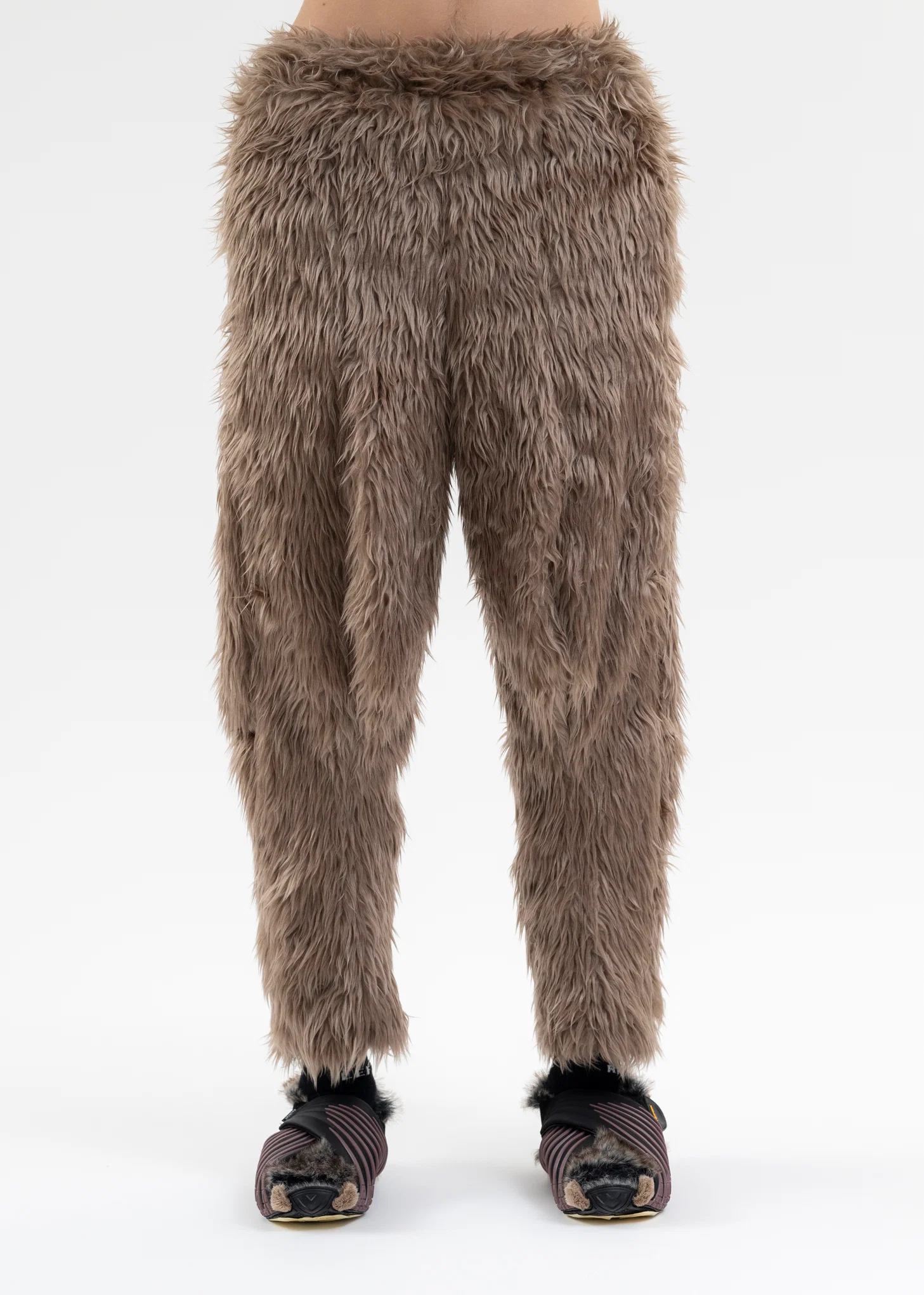 BEIGE BEASTLY LEGS FUR PANT