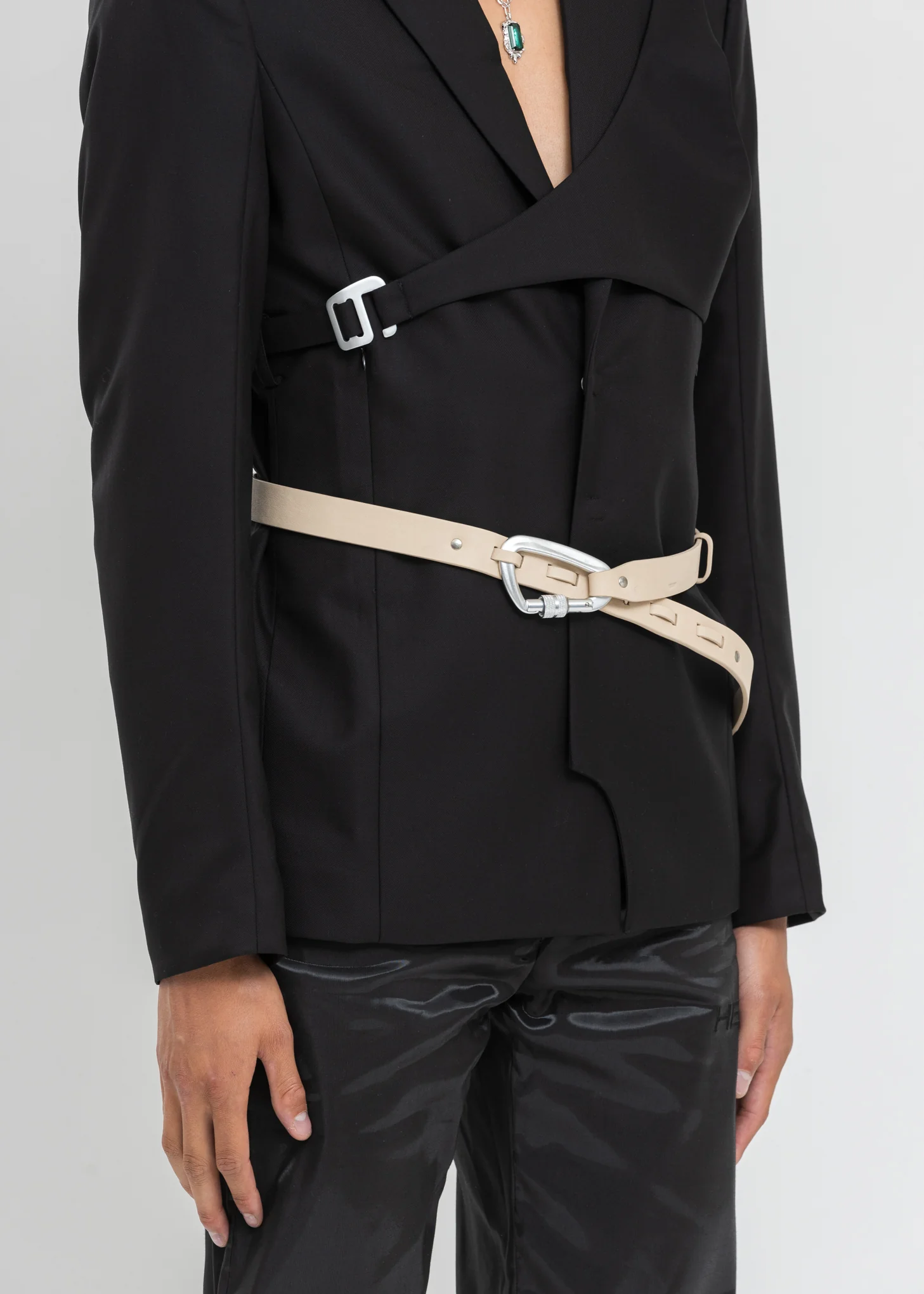 Beige Carabiner Belt - Image 4
