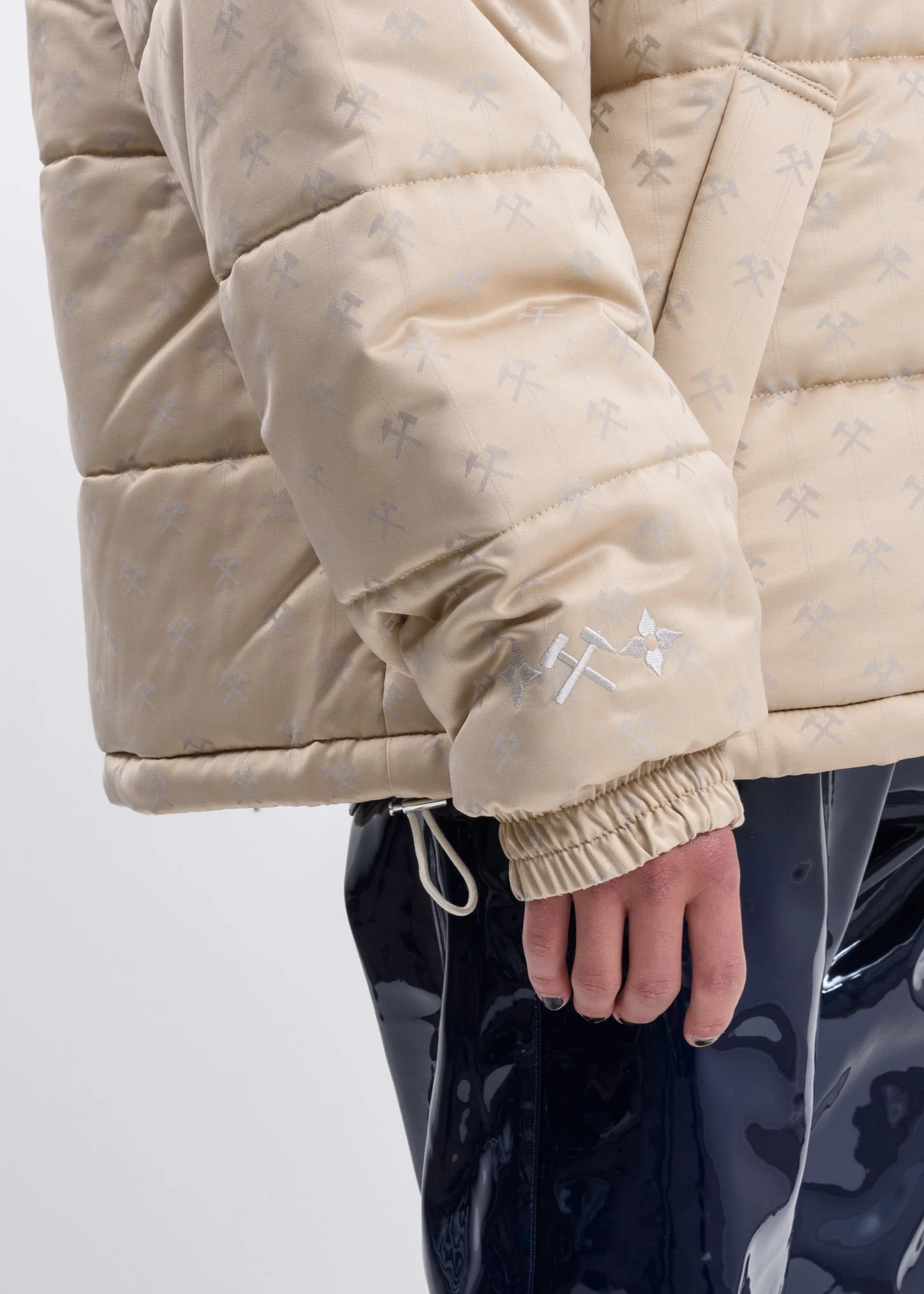 Beige Debs Oversized Puffer Jacket - Image 5