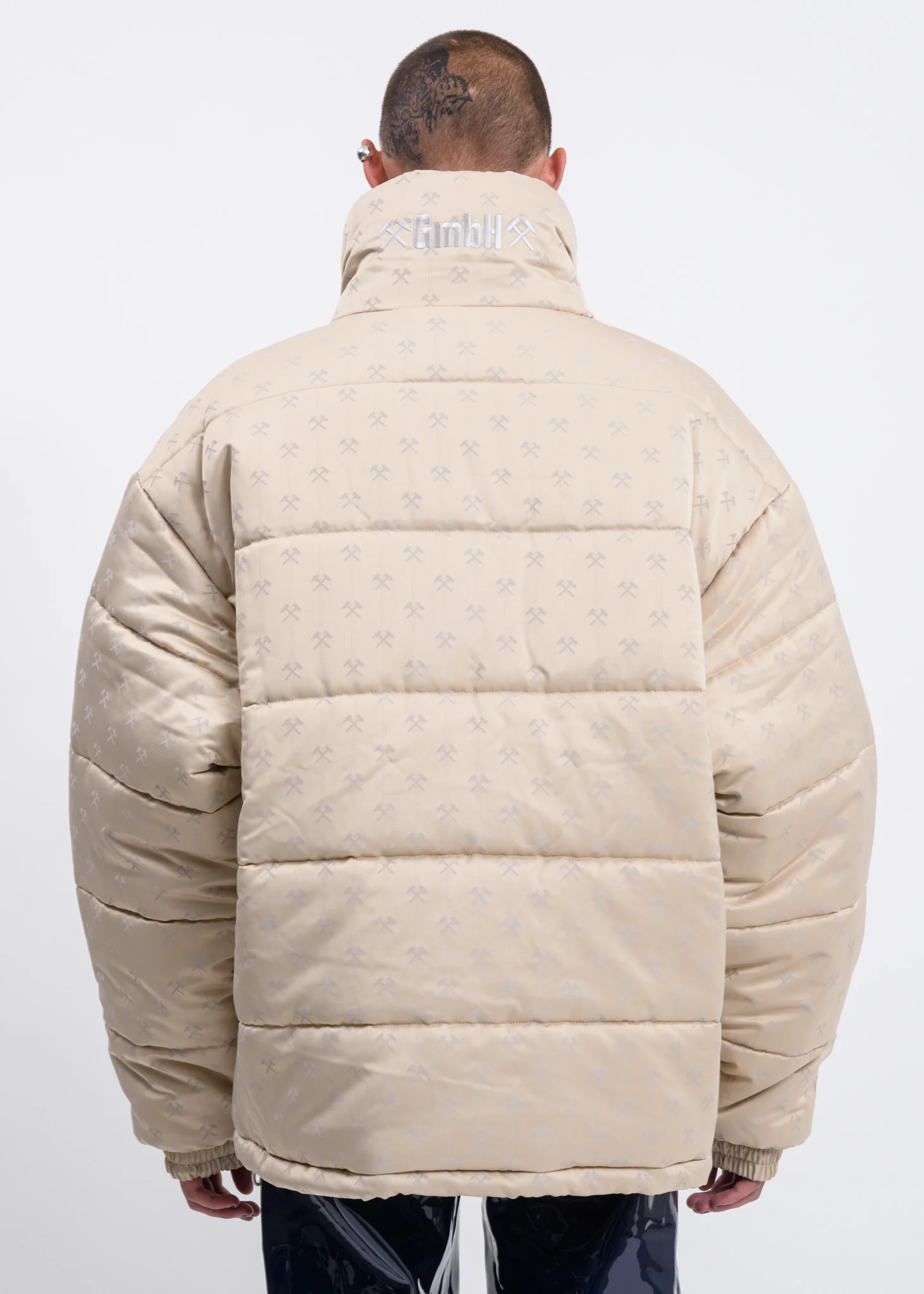 Beige Debs Oversized Puffer Jacket - Image 7