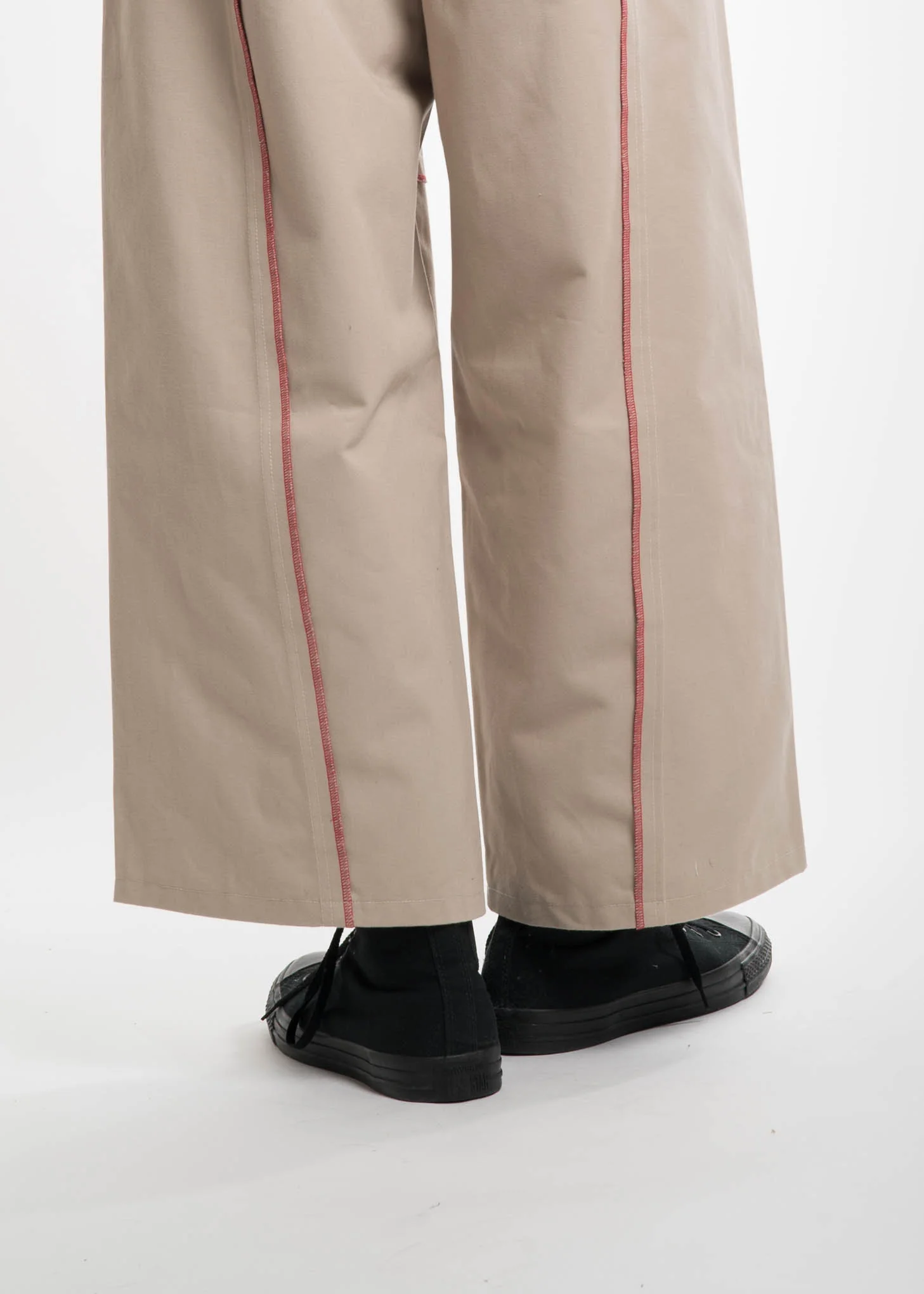 Beige Elasticated I/O Trousers - Image 6