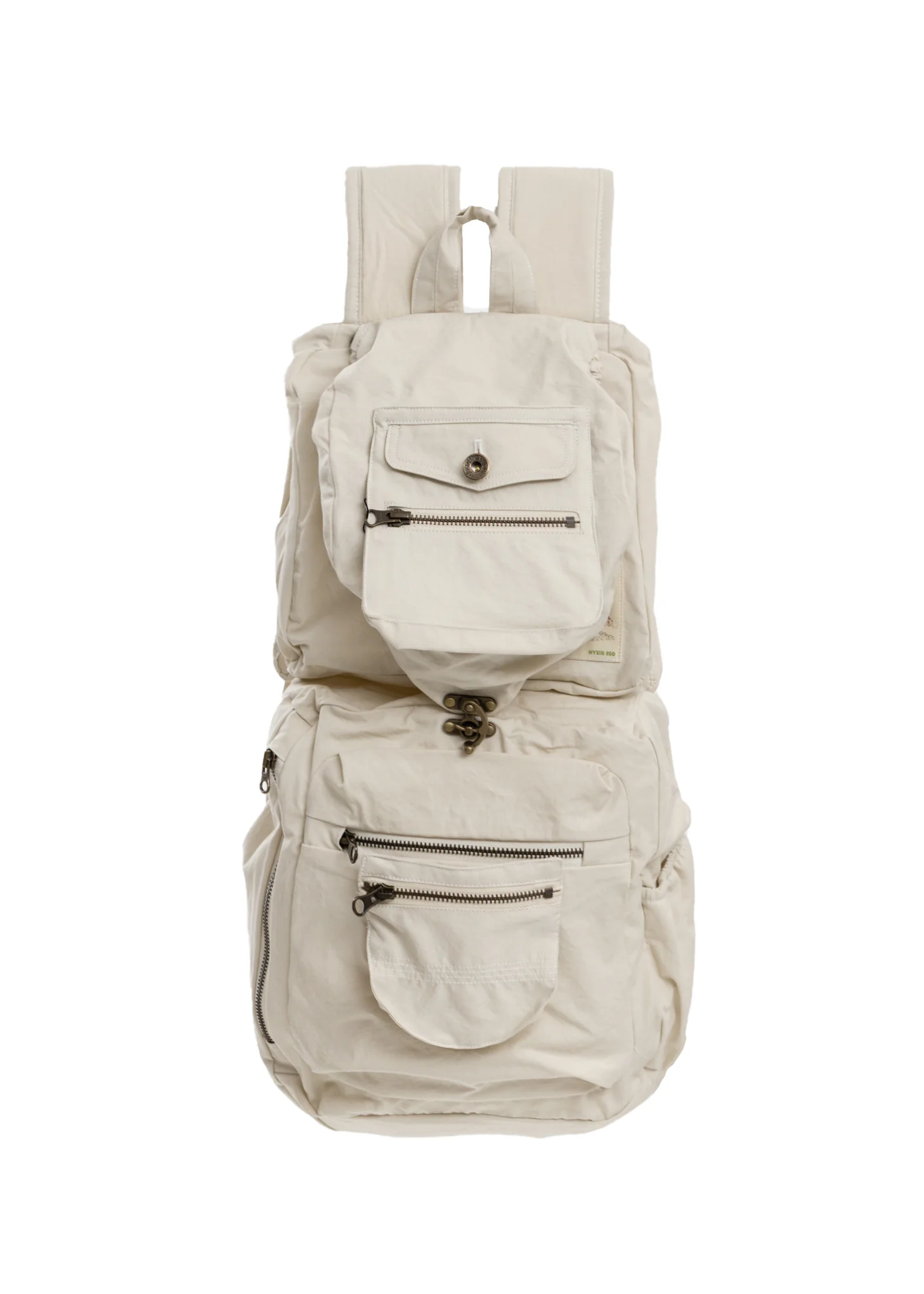 Beige Foldable Backpack