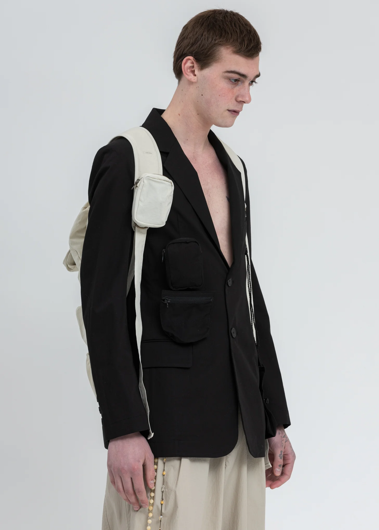 Beige Foldable Backpack - Image 5