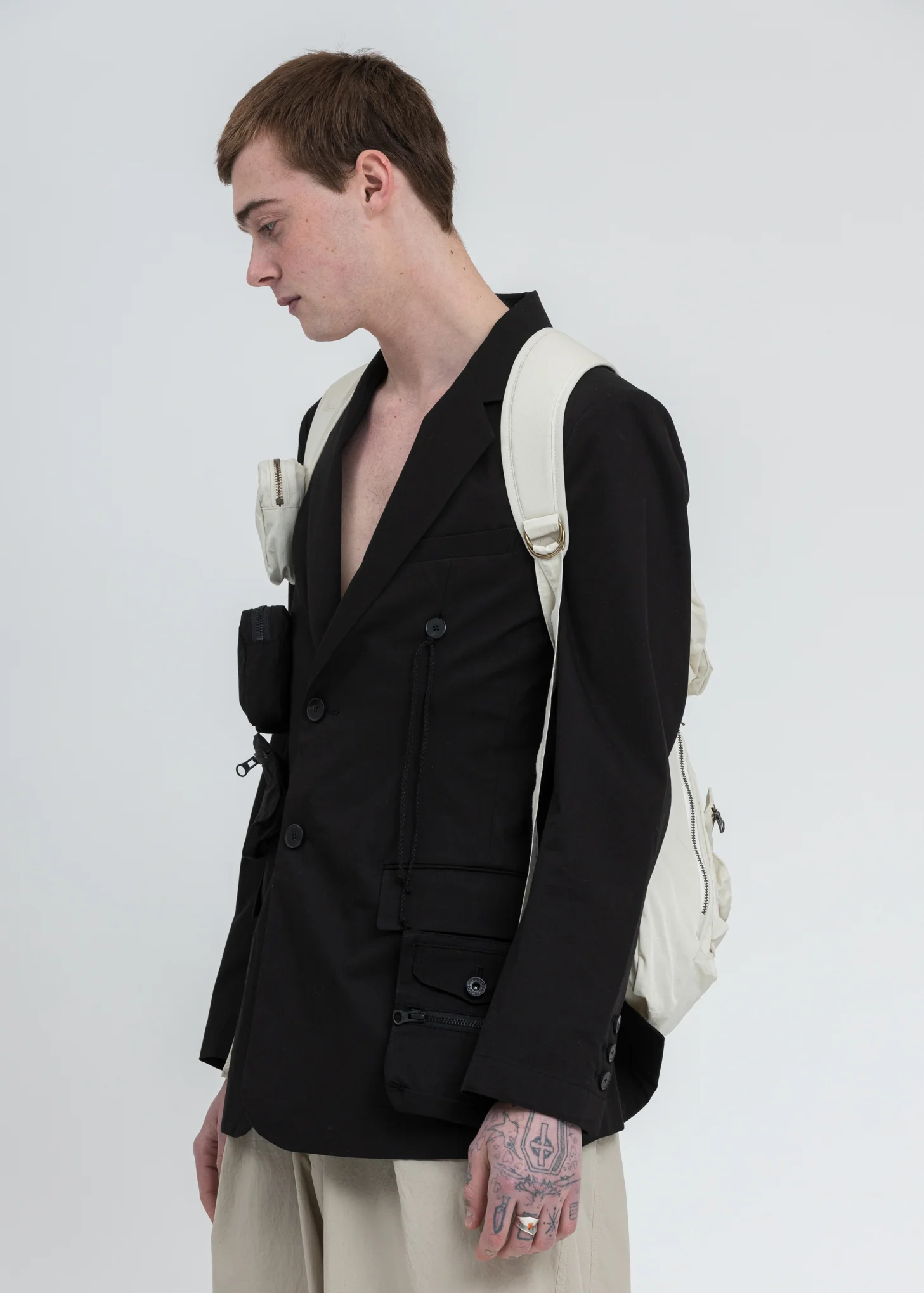 Beige Foldable Backpack - Image 8