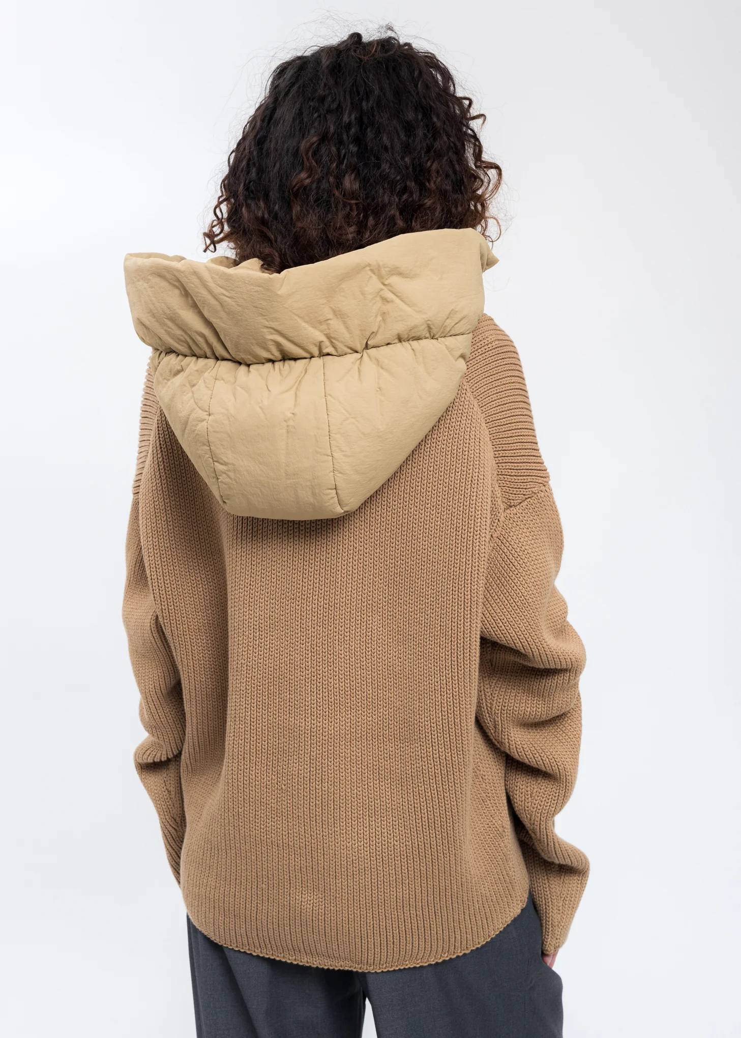 Beige Hood Knit - Image 7