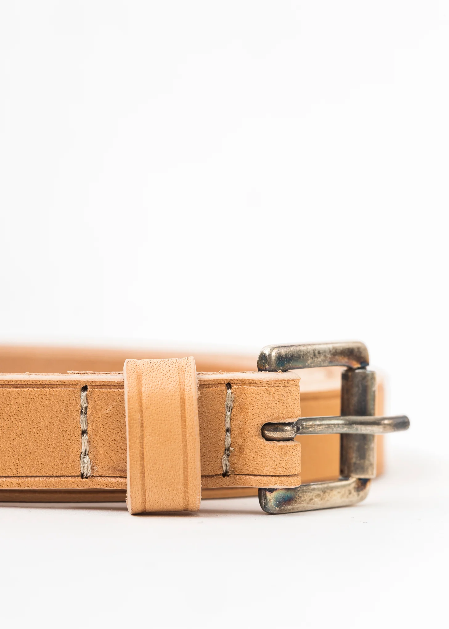 Beige/Khaki Elongated Belt - Image 5