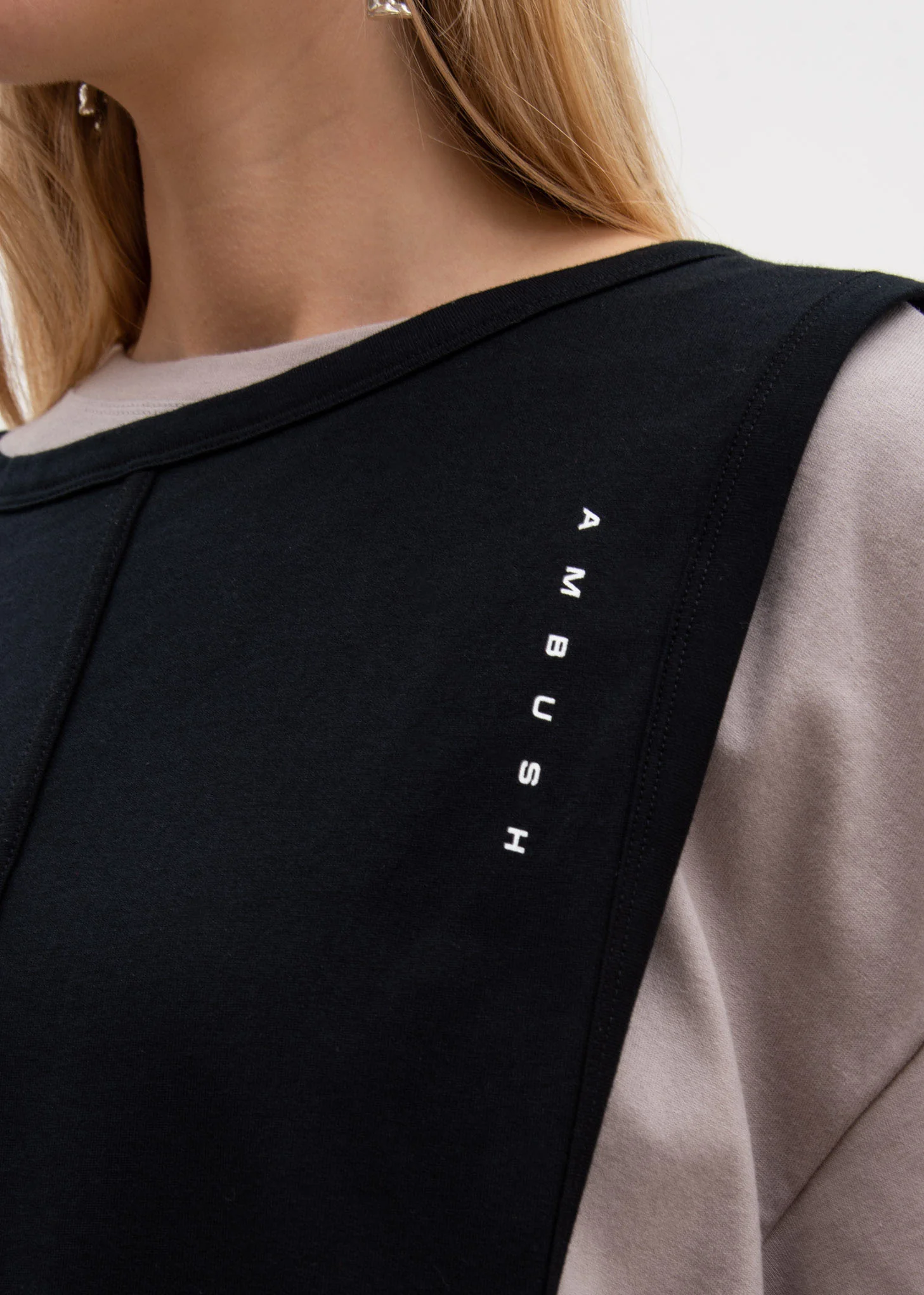 Beige Layered T-Shirt - Image 2